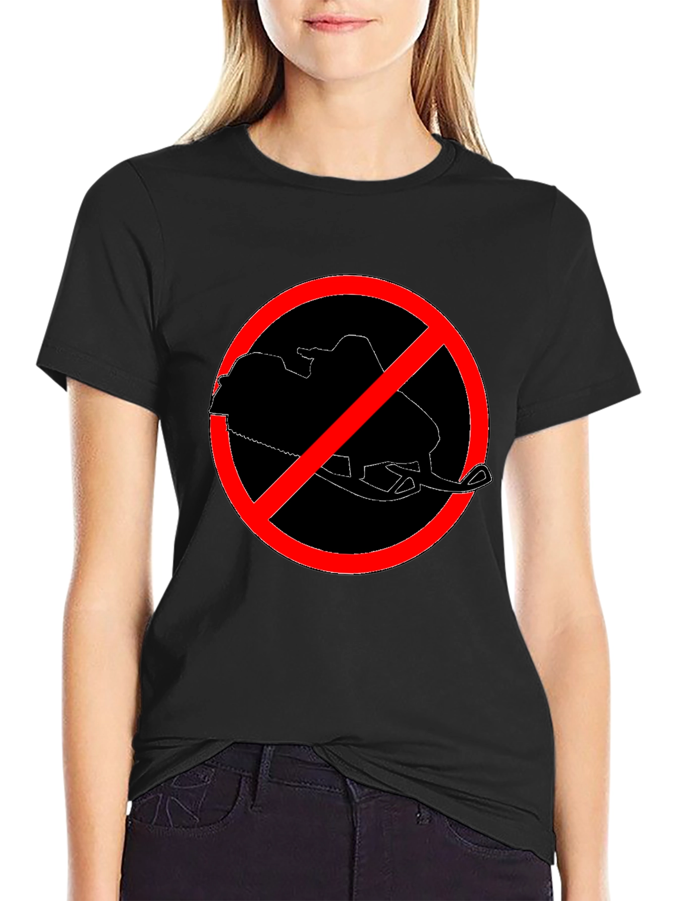 No Snowmobiling T-Shirt
