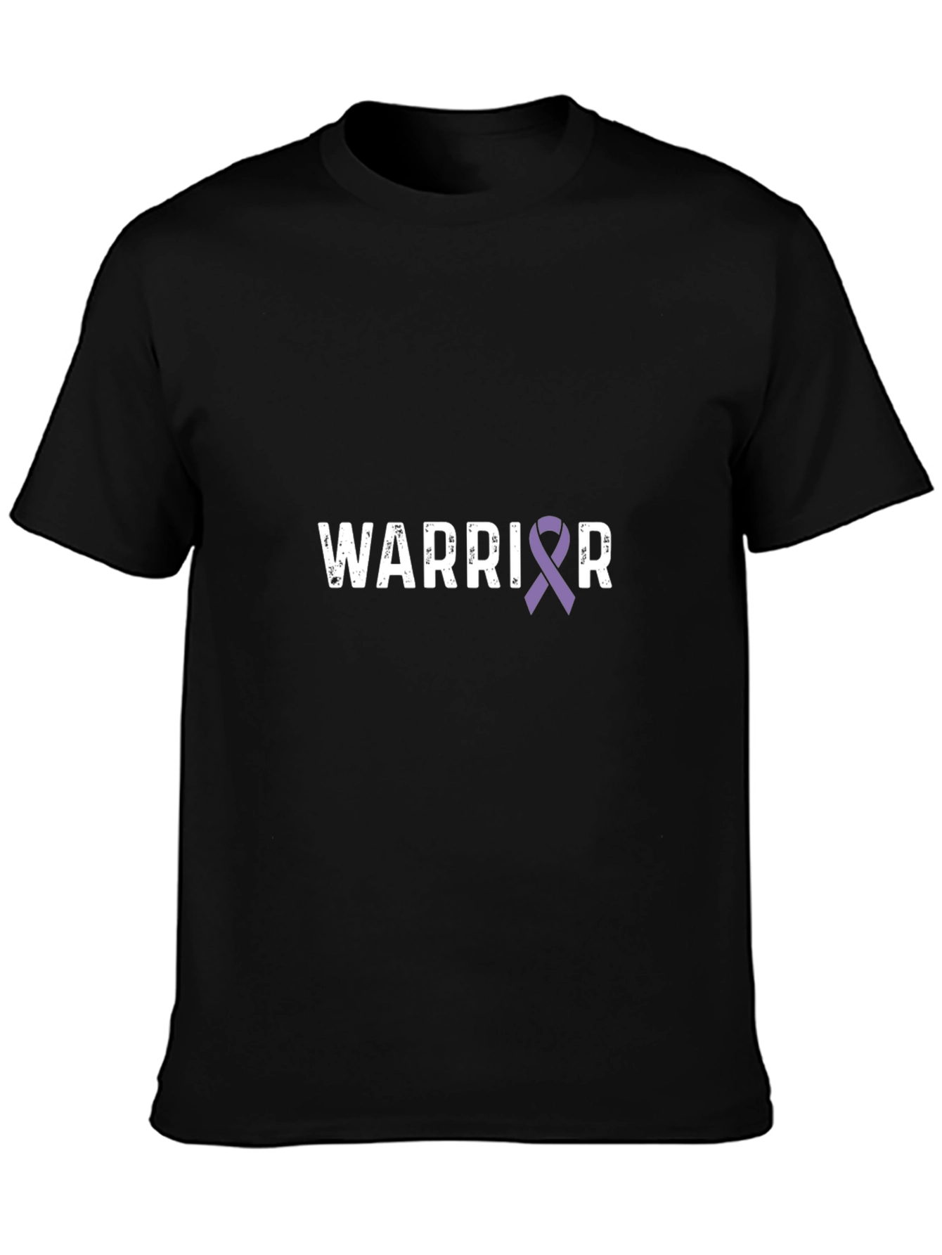 Warrior Purple Ribbon Awareness T-Shirt
