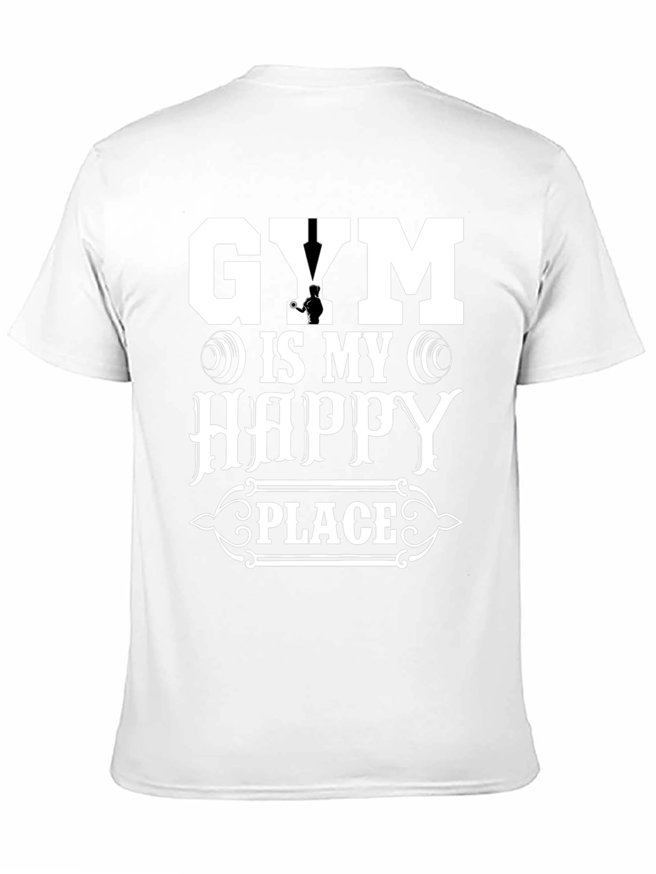 Gym is My Happy Place T-Shirt Workout Tee