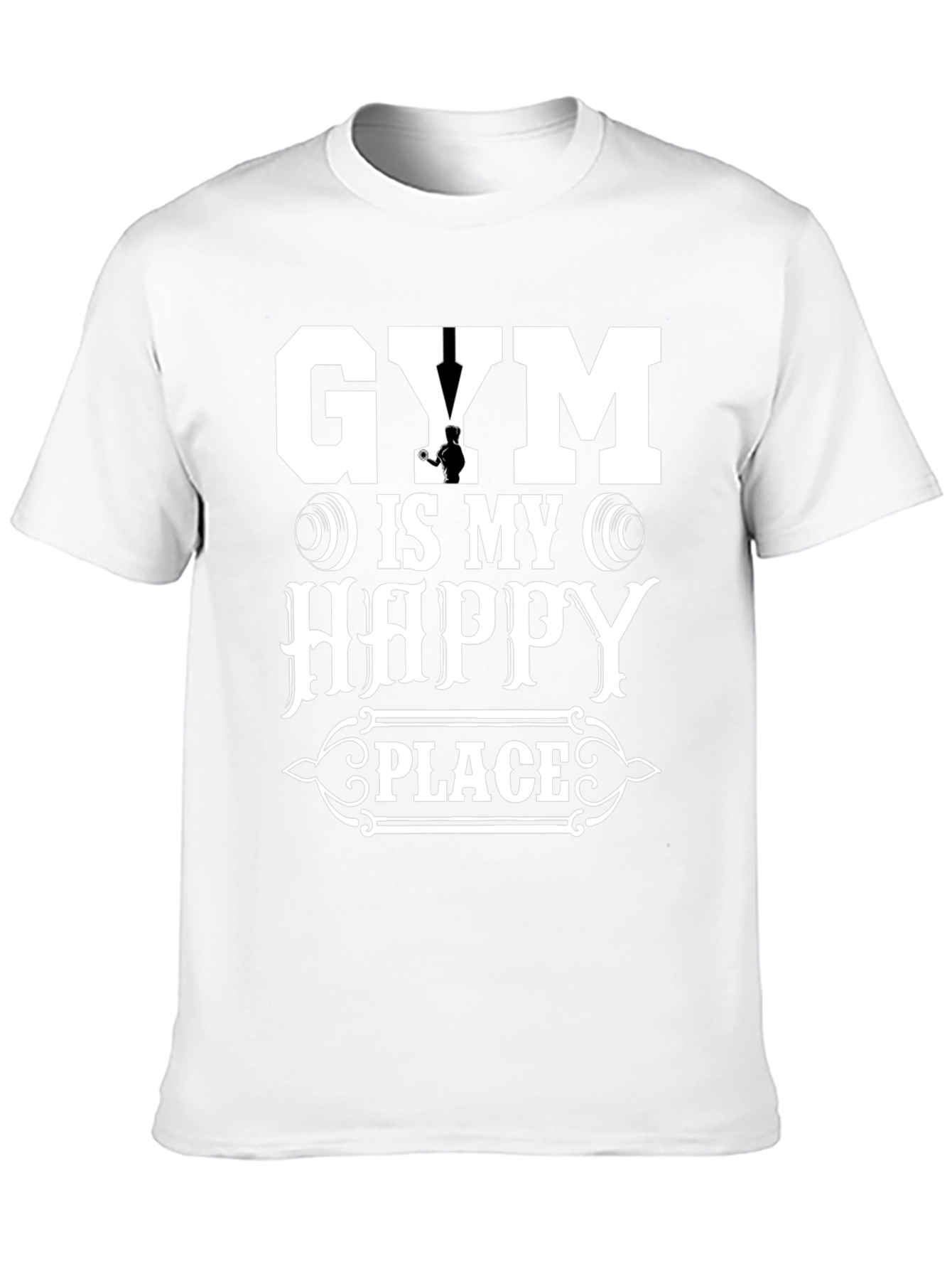 Gym is My Happy Place T-Shirt Workout Tee