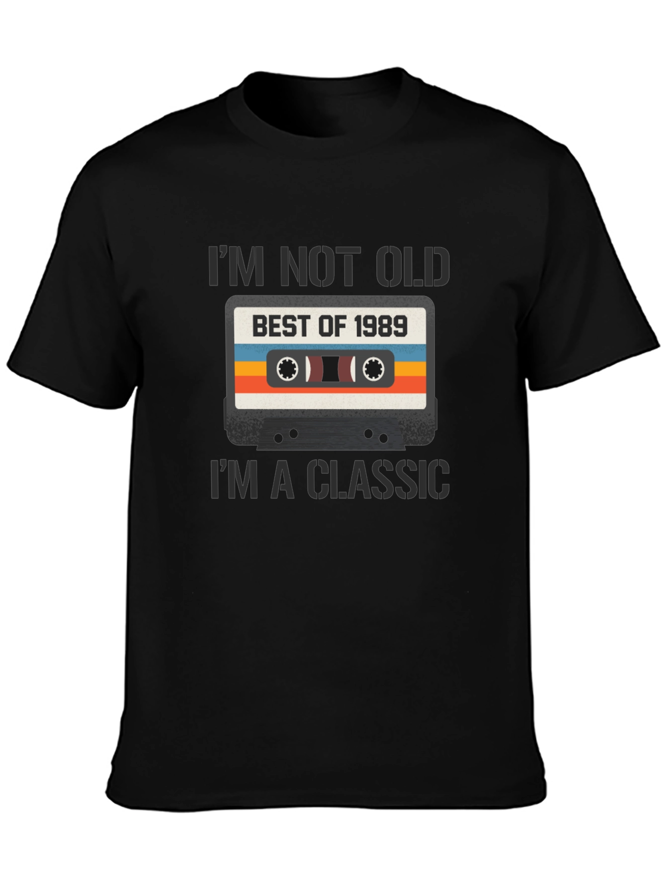Retro Cassette Tape 1989 Birthday T-Shirt