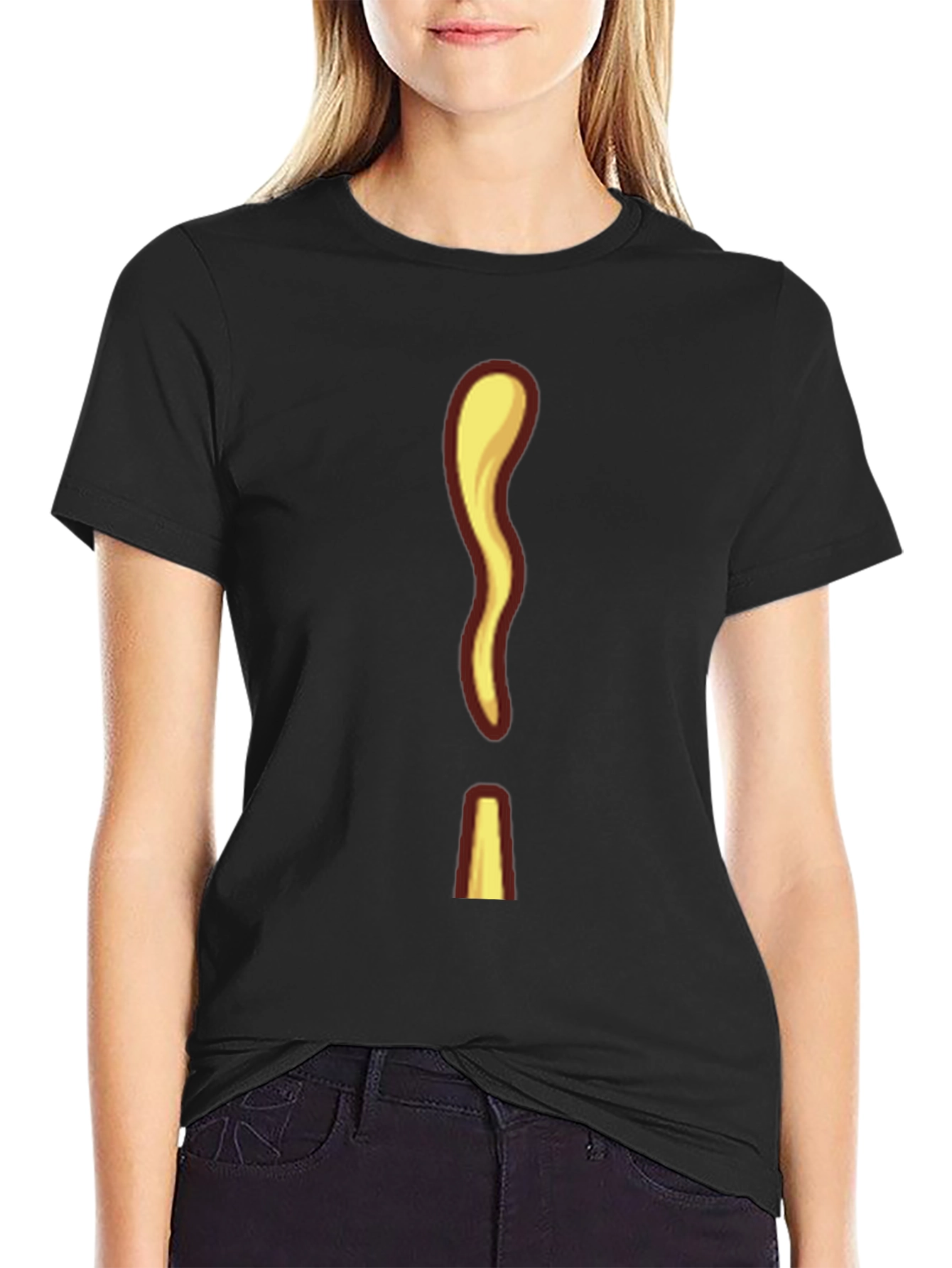 Unique Cartoon Exclamation Mark Graphic Tee