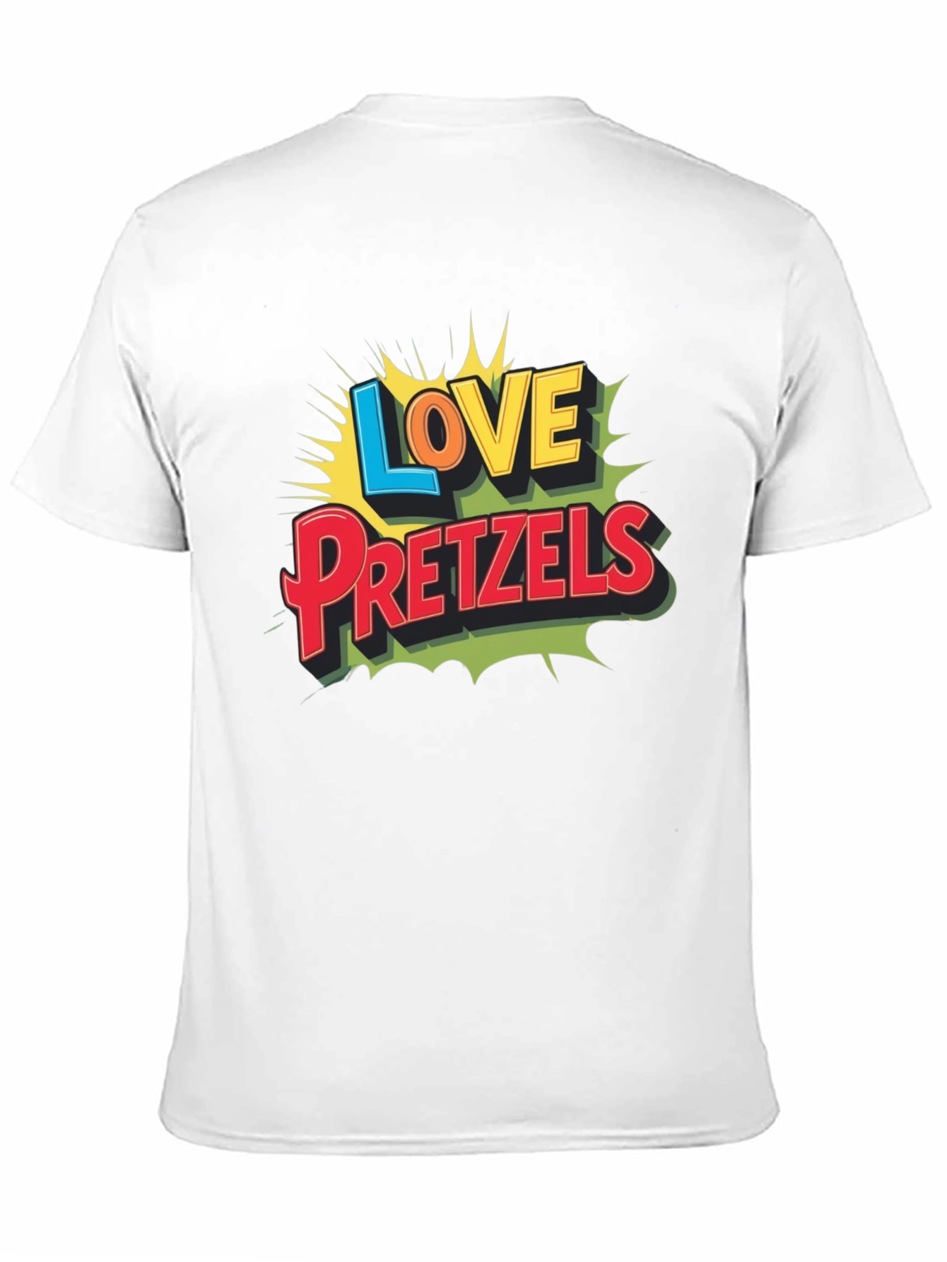 Love Pretzels Graphic Tee - Novelty Food Shirt