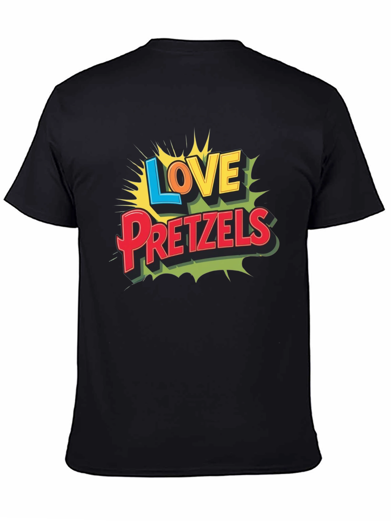 Love Pretzels Graphic Tee - Novelty Food Shirt