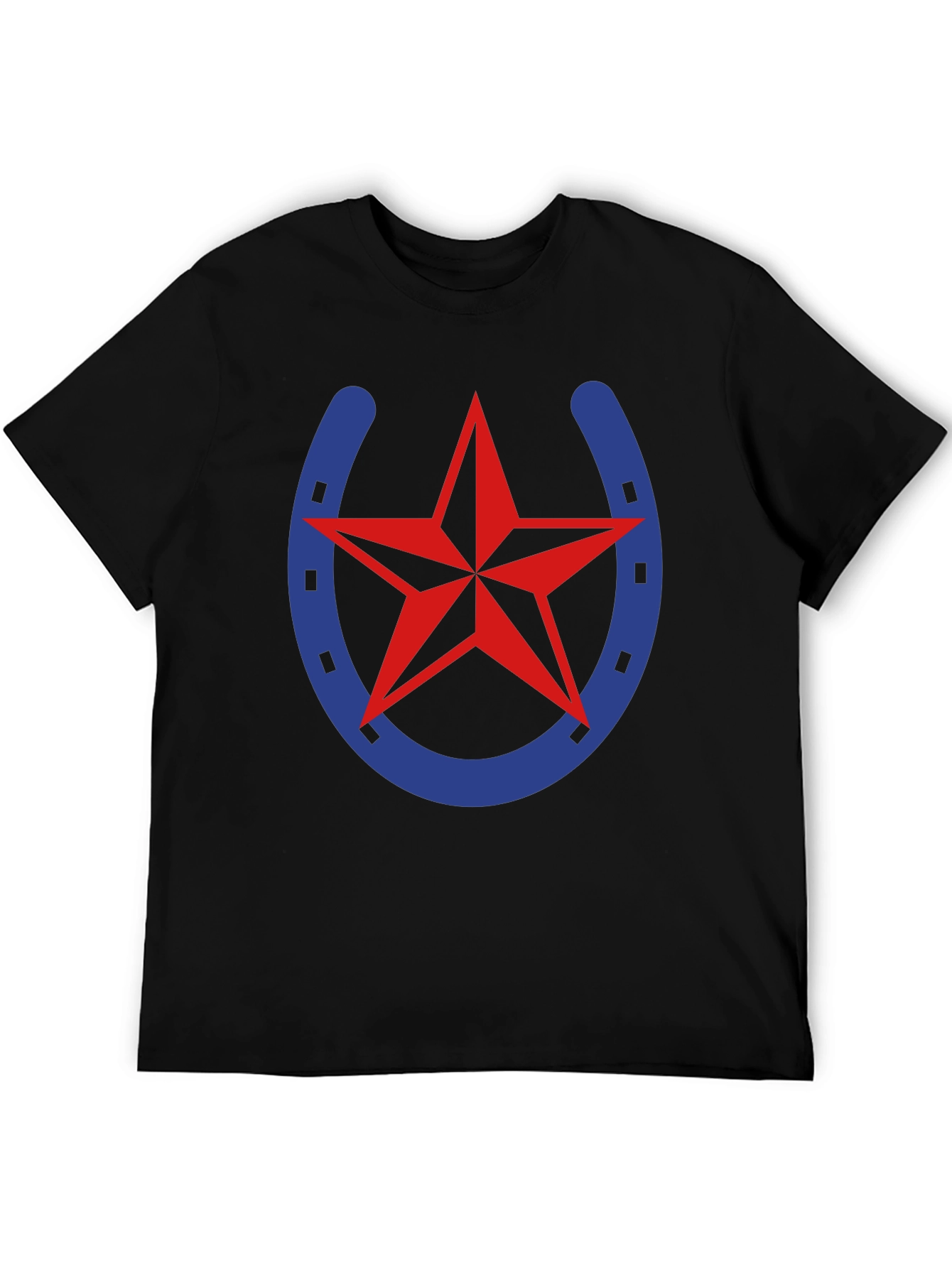 Horseshoe Star Graphic Tee - Lucky Western Style