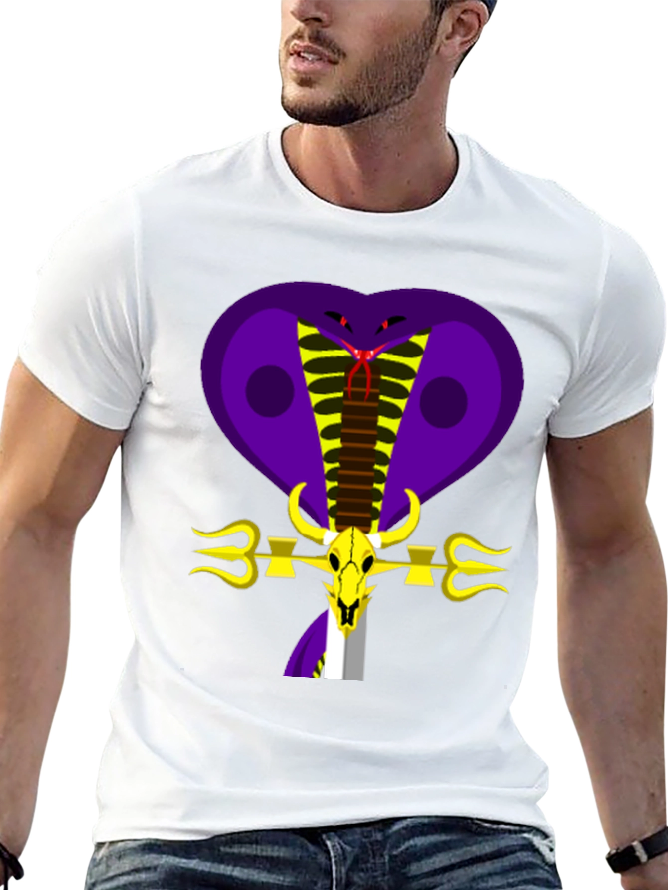 Cobra Skull Graphic Tee - Bold & Unique