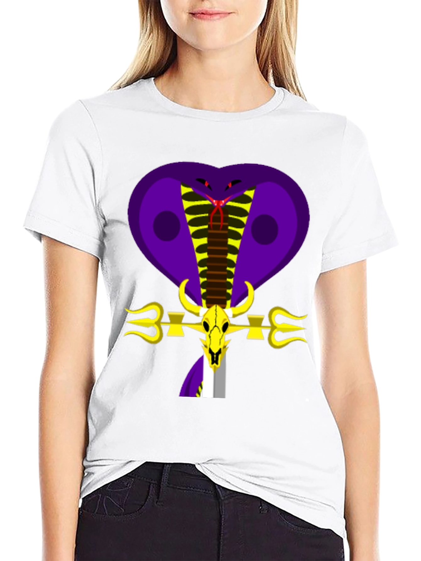 Cobra Skull Graphic Tee - Bold & Unique