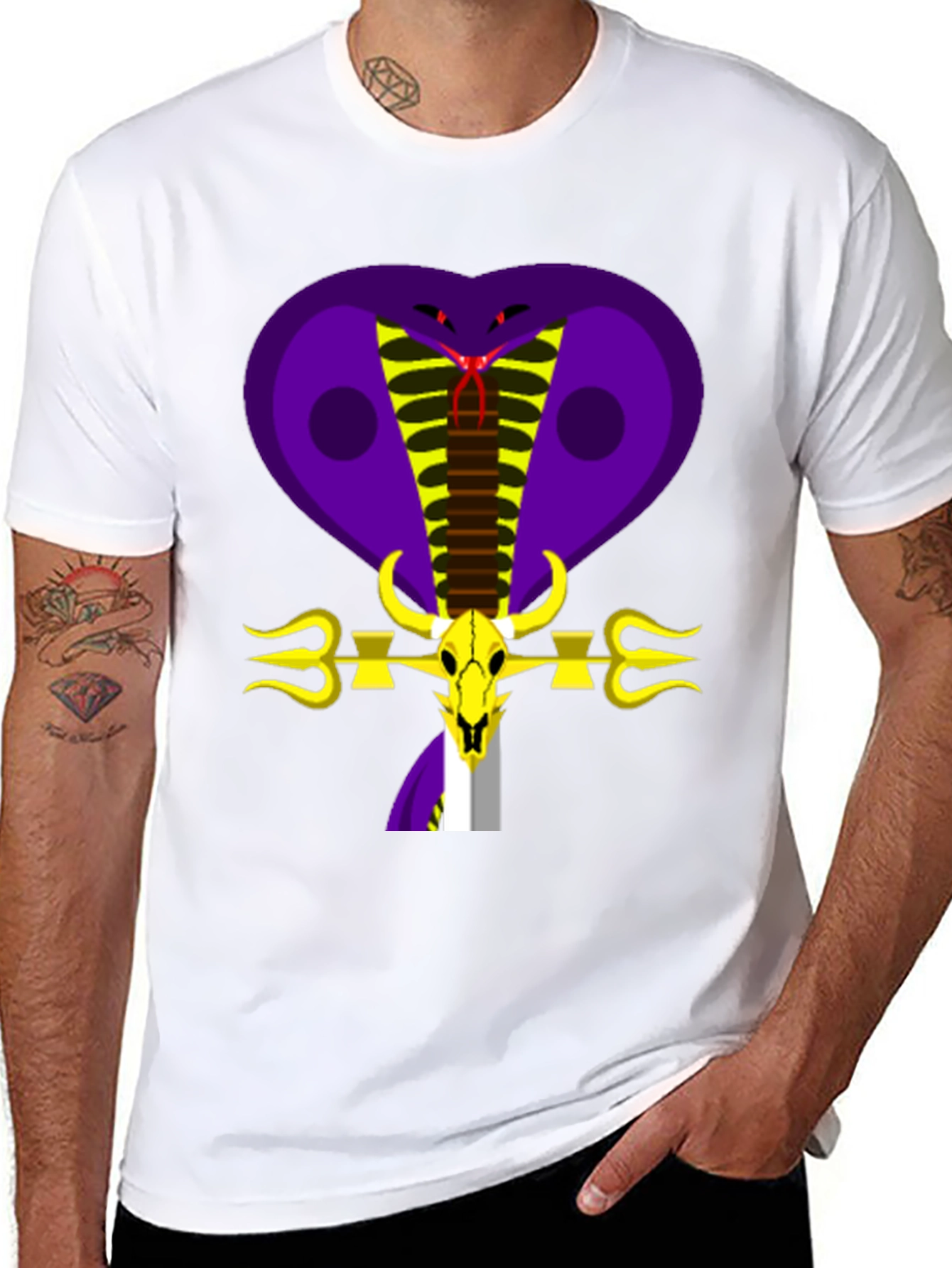 Cobra Skull Graphic Tee - Bold & Unique