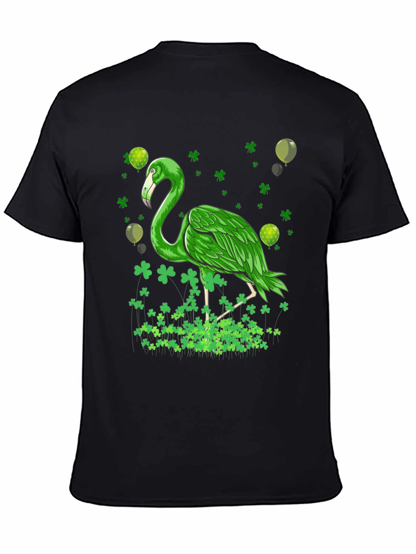 St. Patricks Day Green Flamingo T-Shirt
