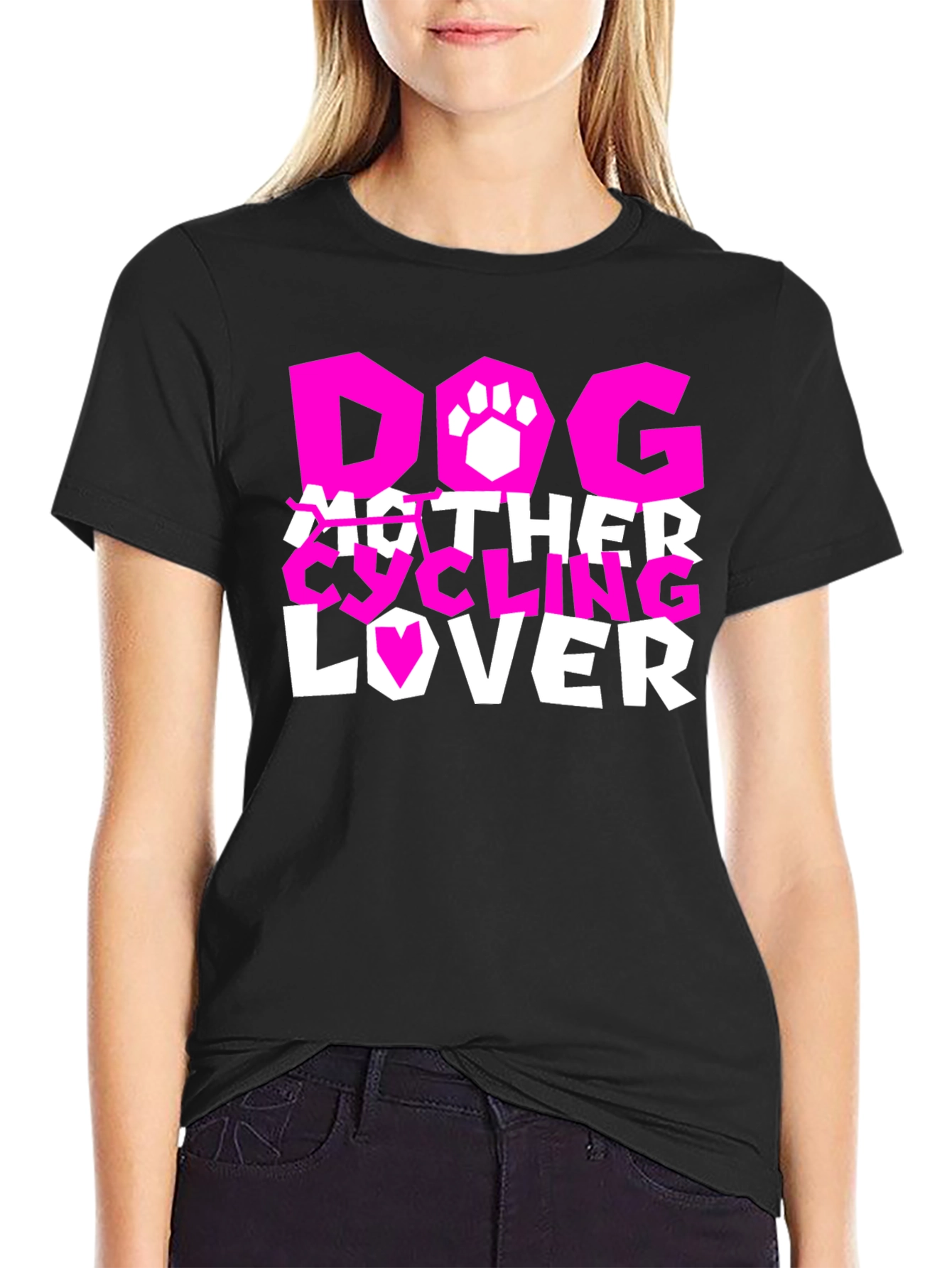 Dog Mother Cycling Lover T-Shirt