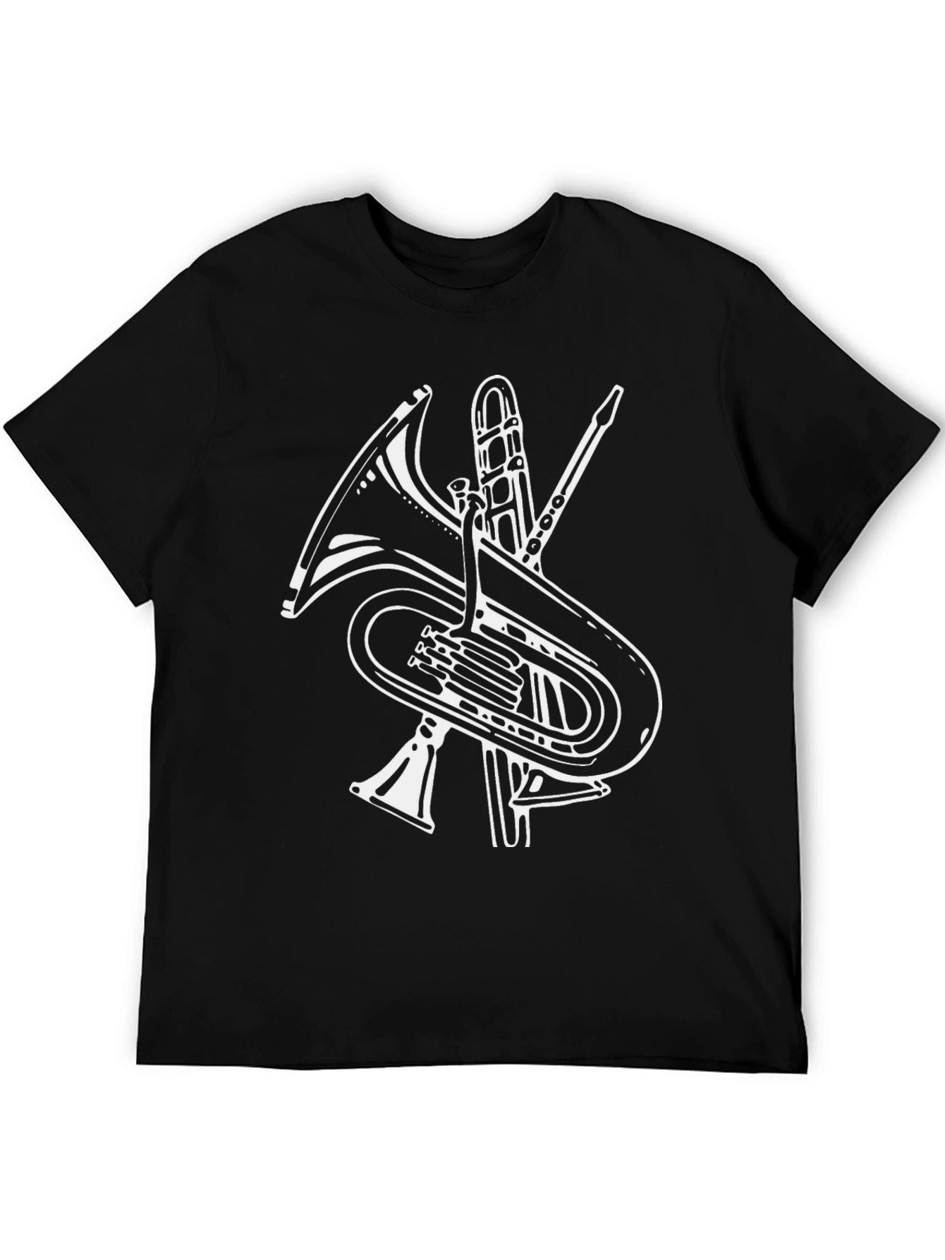 Musical Instruments Graphic T-Shirt - Black
