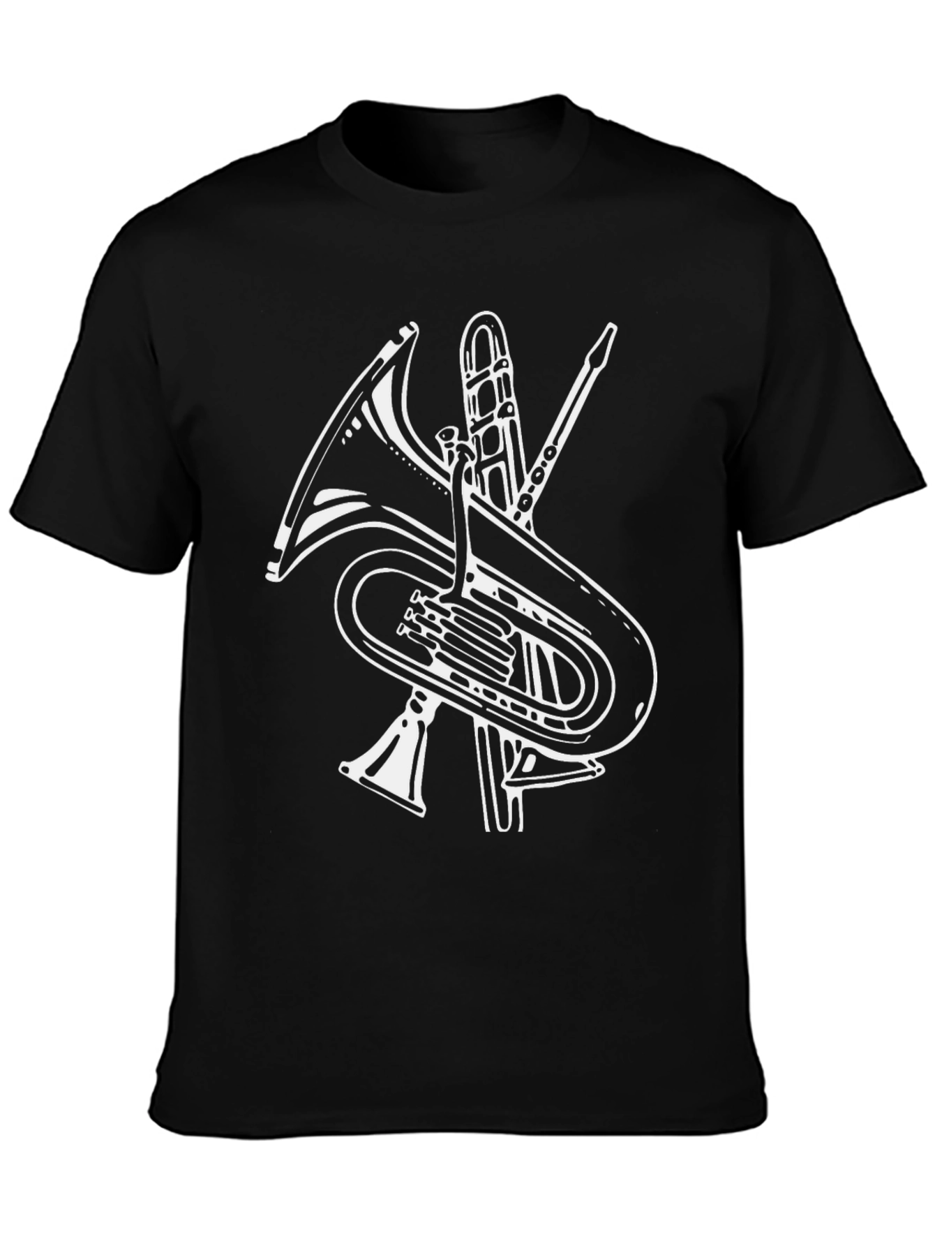 Musical Instruments Graphic T-Shirt - Black