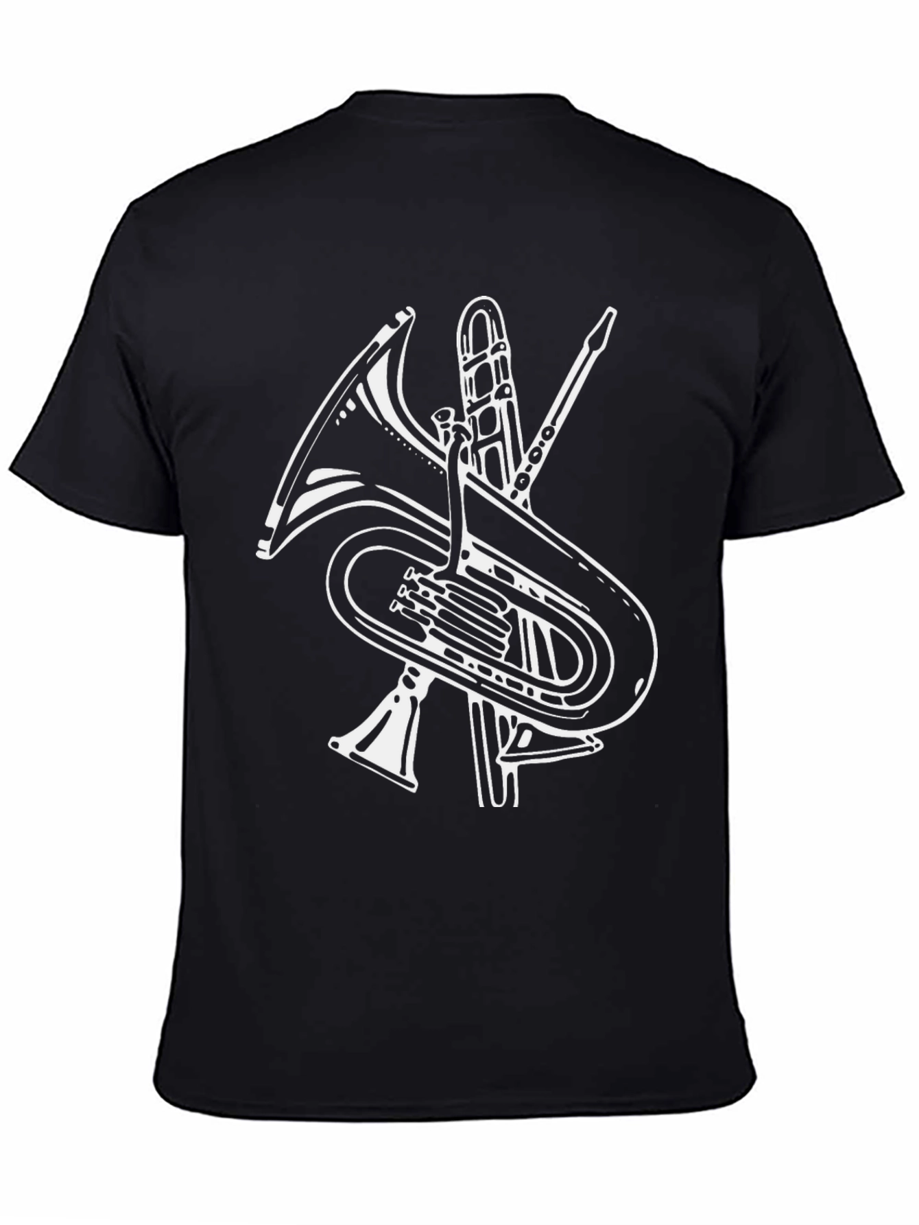 Musical Instruments Graphic T-Shirt - Black