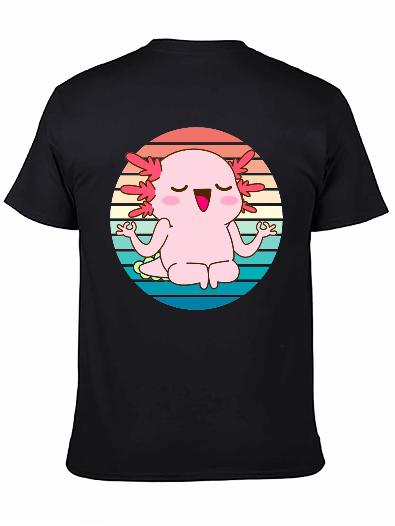 Axolotl Meditating T-Shirt - Cute Yoga Design