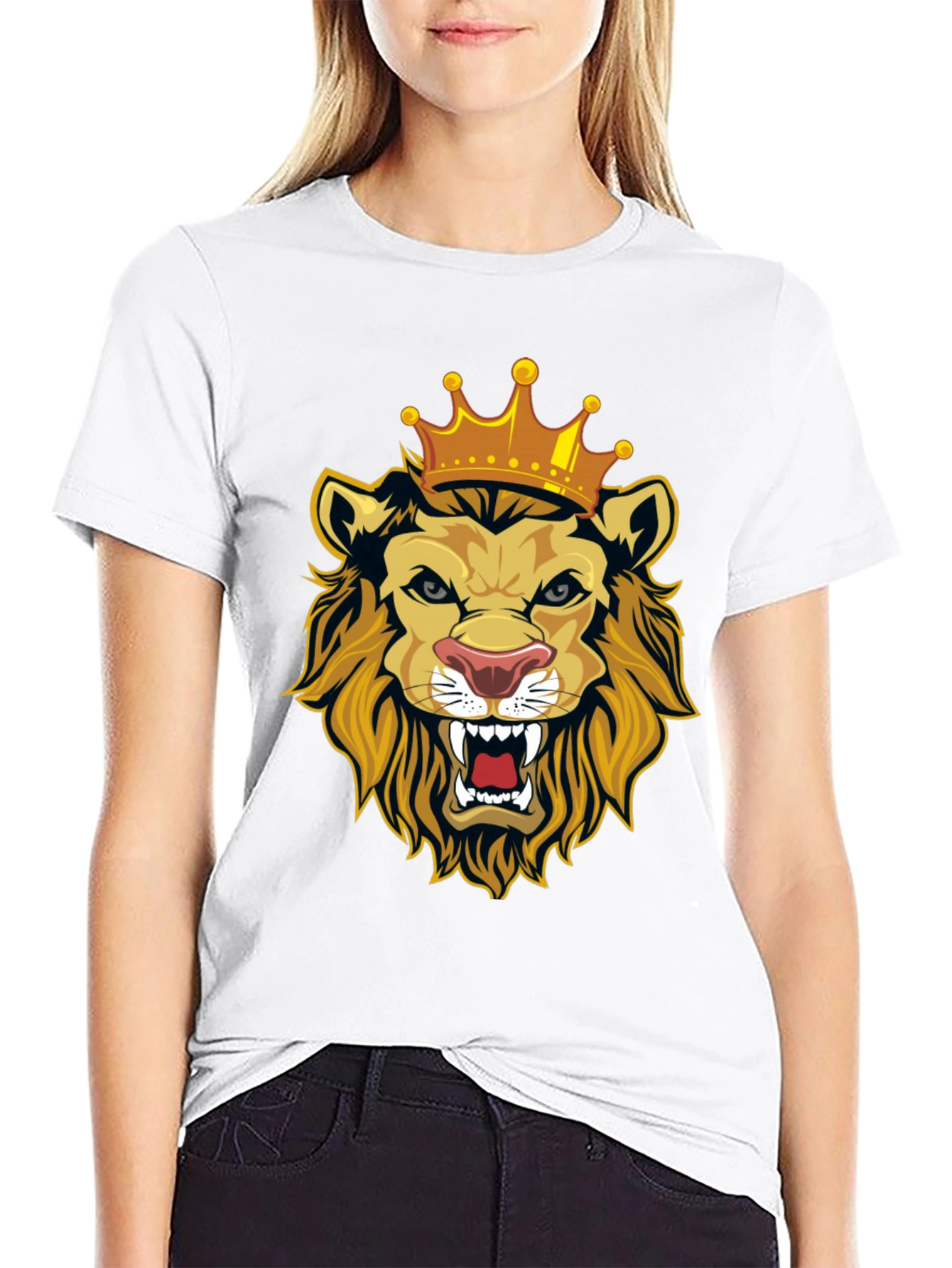 Lion King Graphic Tee - Black Cotton T-Shirt