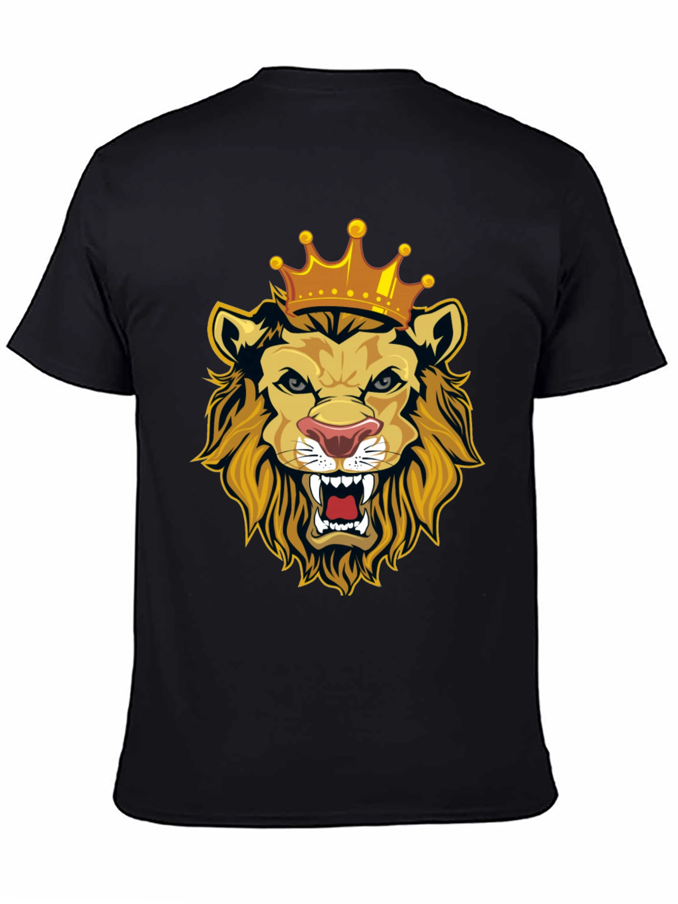 Lion King Graphic Tee - Black Cotton T-Shirt