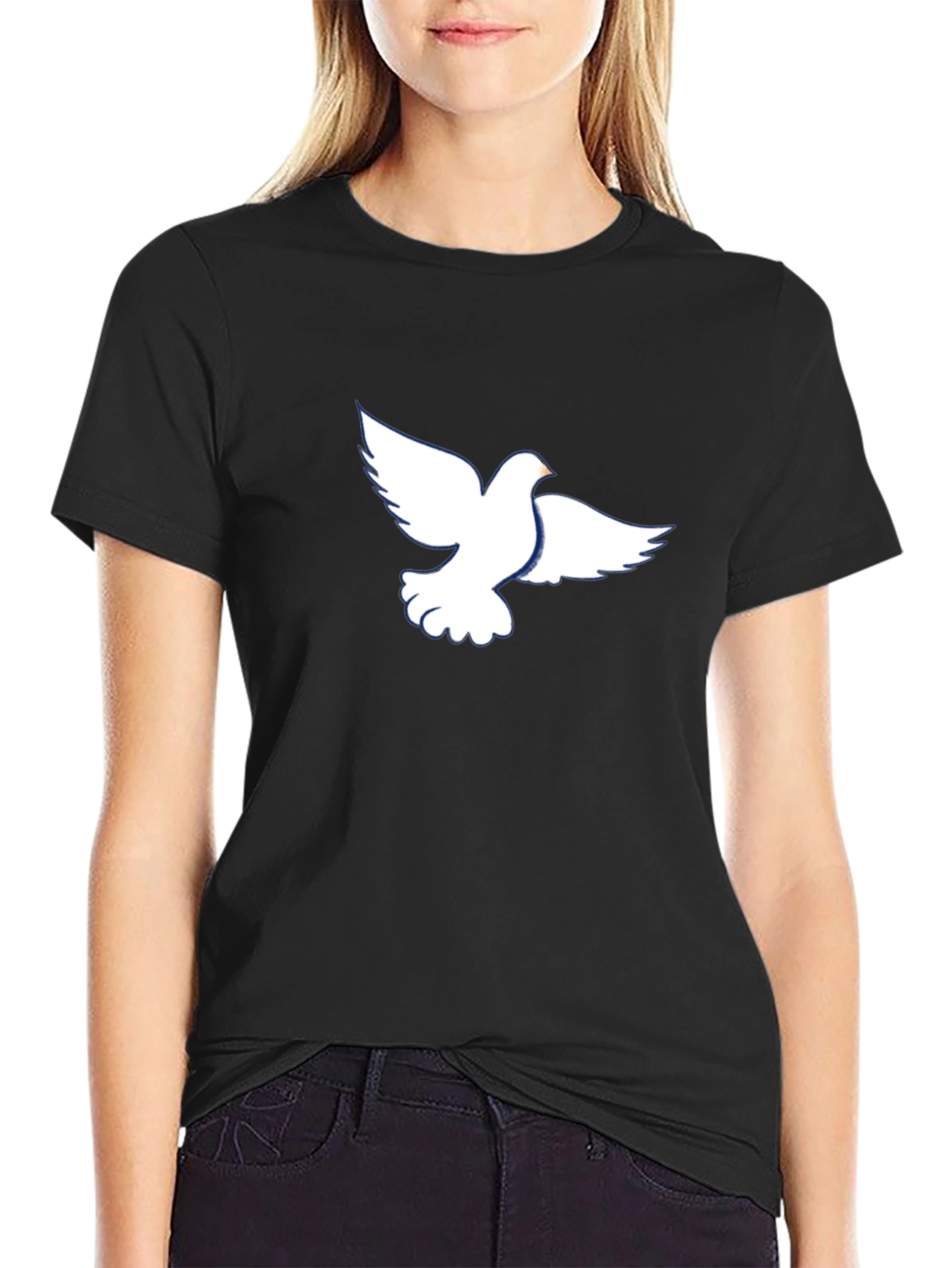 Dove Graphic Black T-Shirt