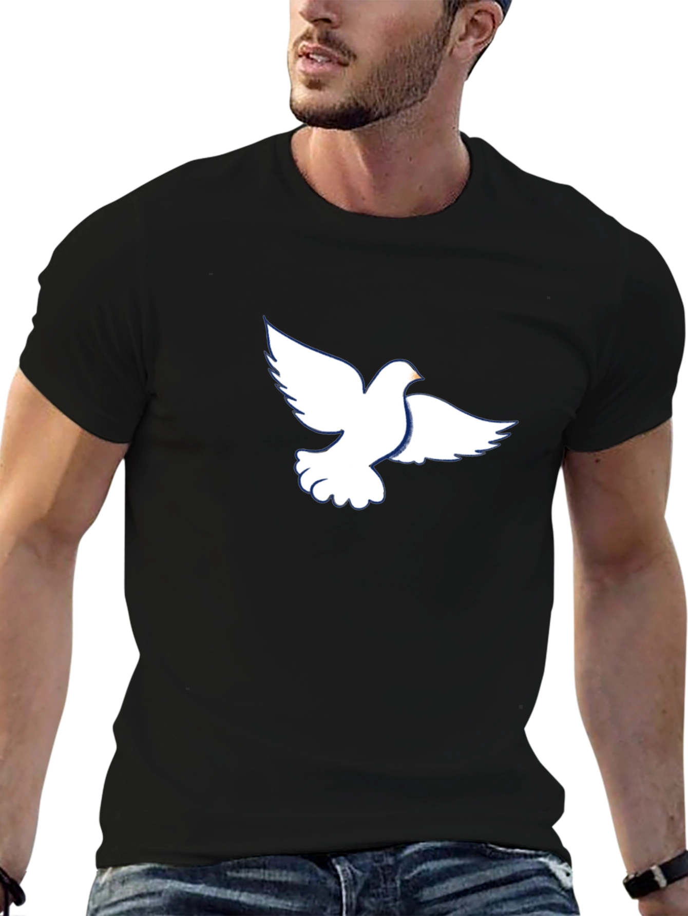 Dove Graphic Black T-Shirt