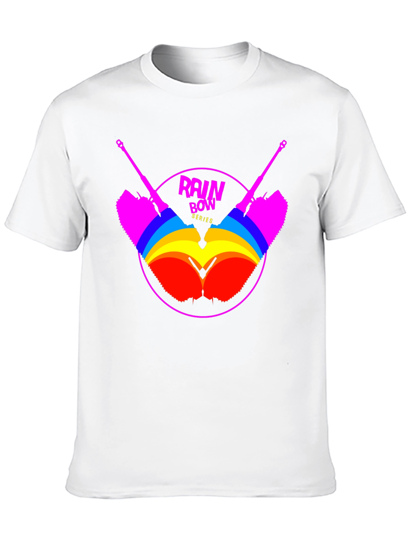 Rainbow Tanks Graphic Tee - Bold Statement T-Shirt
