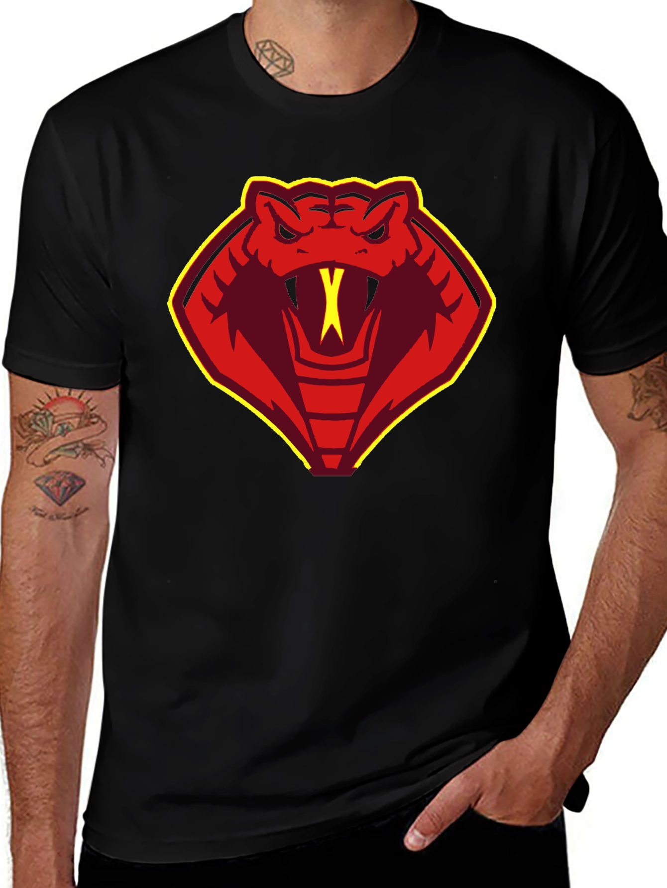 Cobra Logo Black T-Shirt - Graphic Tee