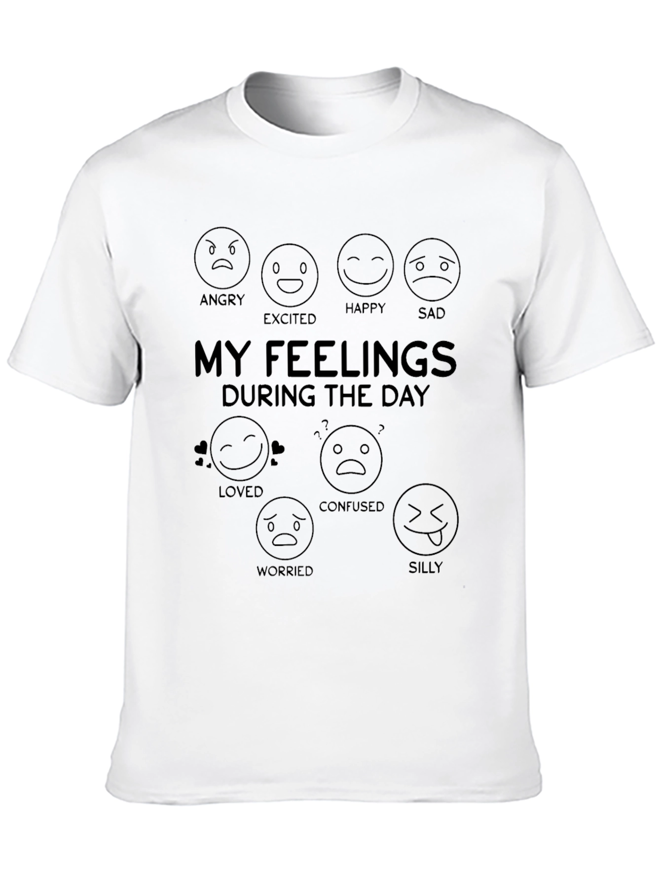 My Feelings Today Graphic T-Shirt - Funny Emoji Tee