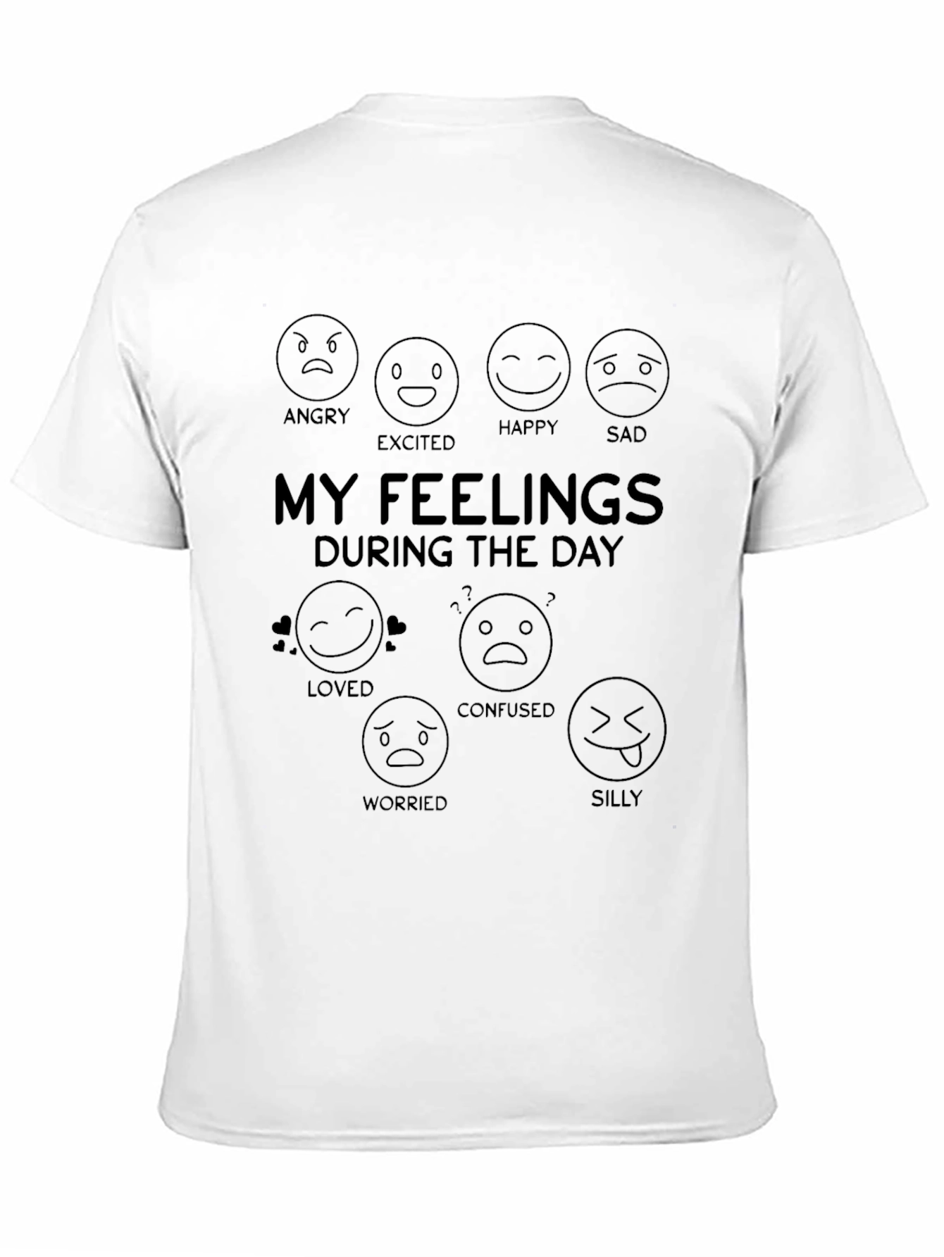 My Feelings Today Graphic T-Shirt - Funny Emoji Tee