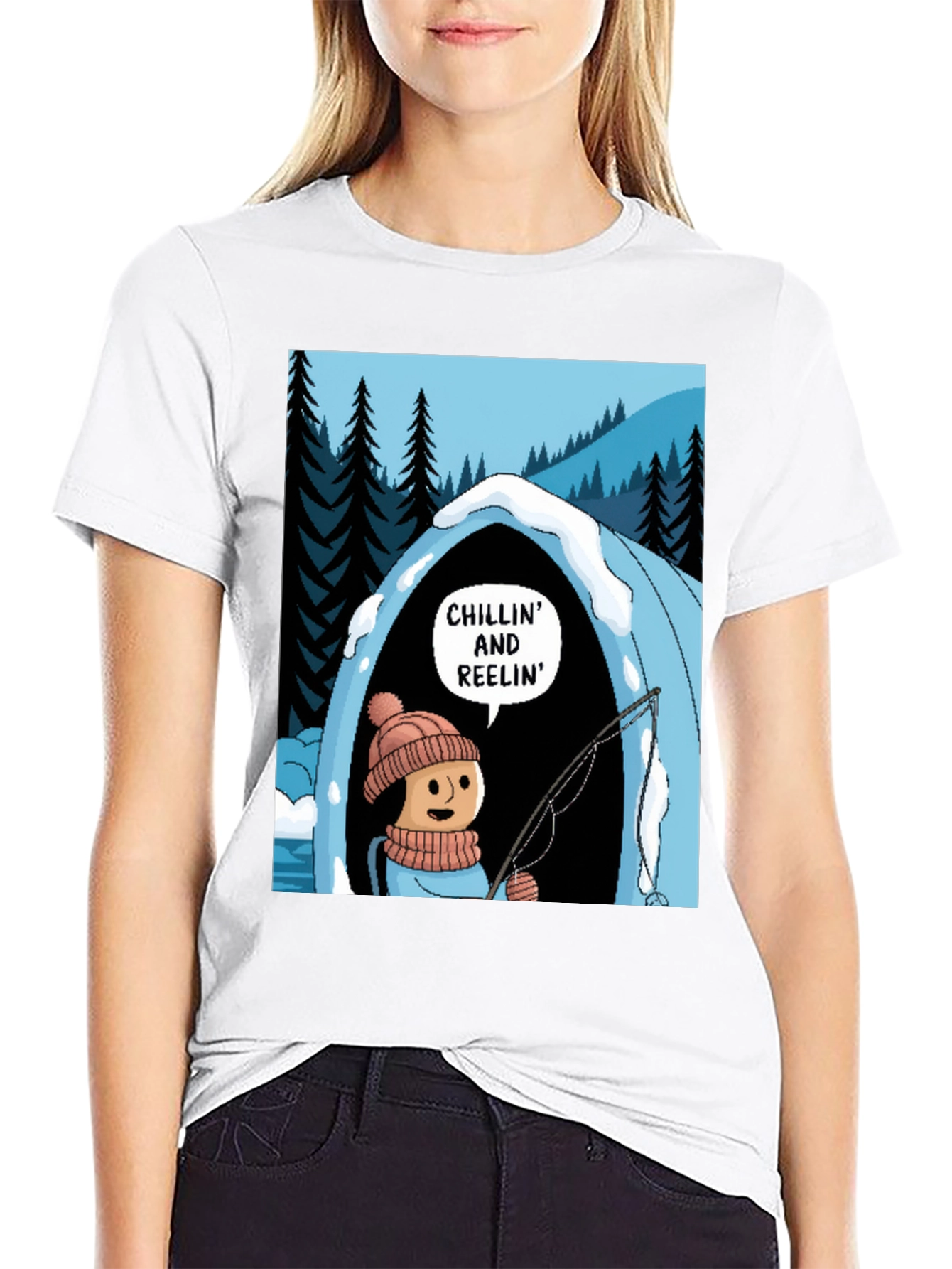 Chillin and Reelin Graphic T-Shirt