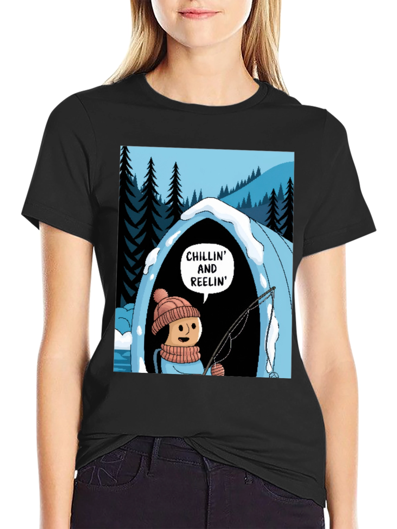 Chillin and Reelin Graphic T-Shirt