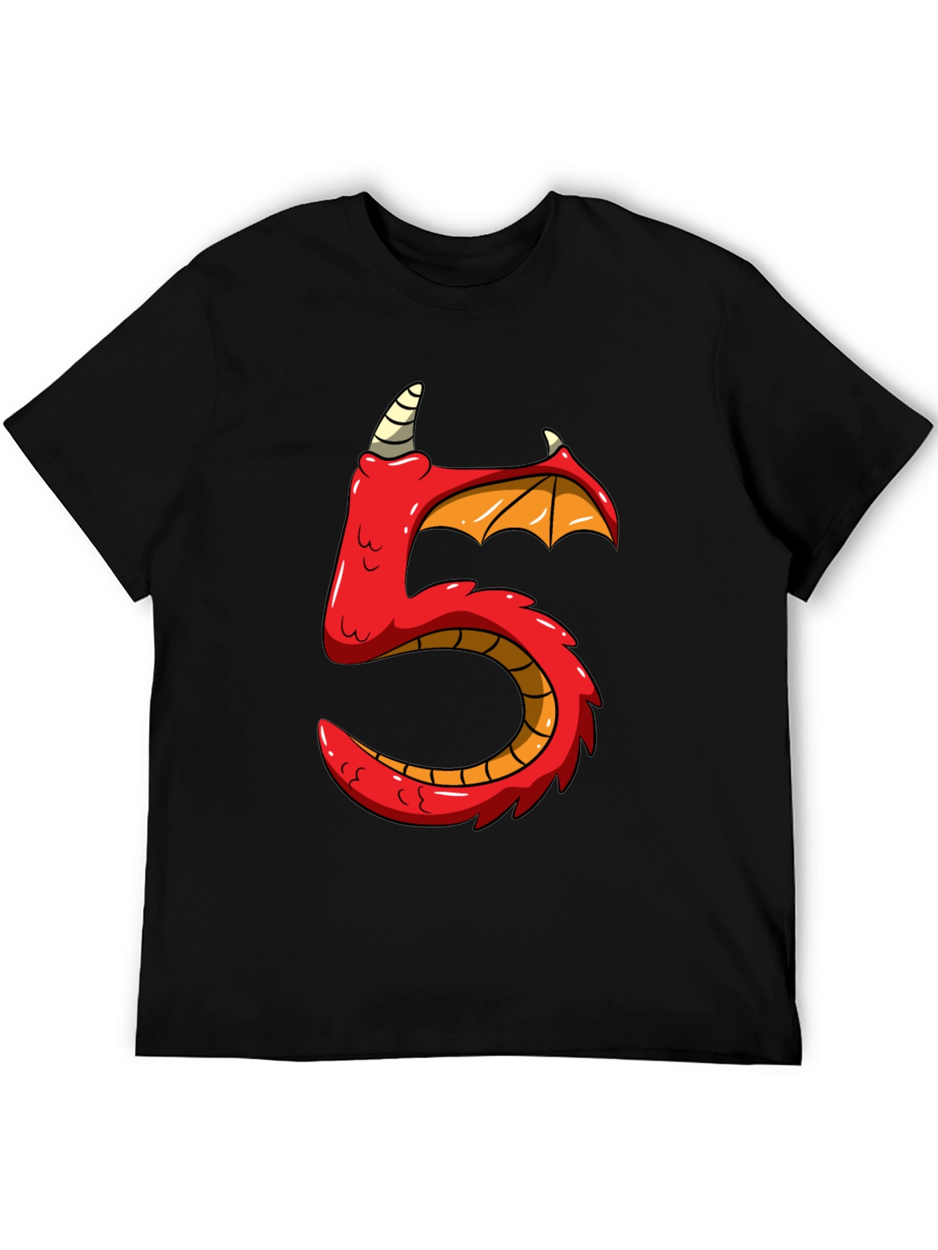 Dragon Number 5 Birthday T-Shirt