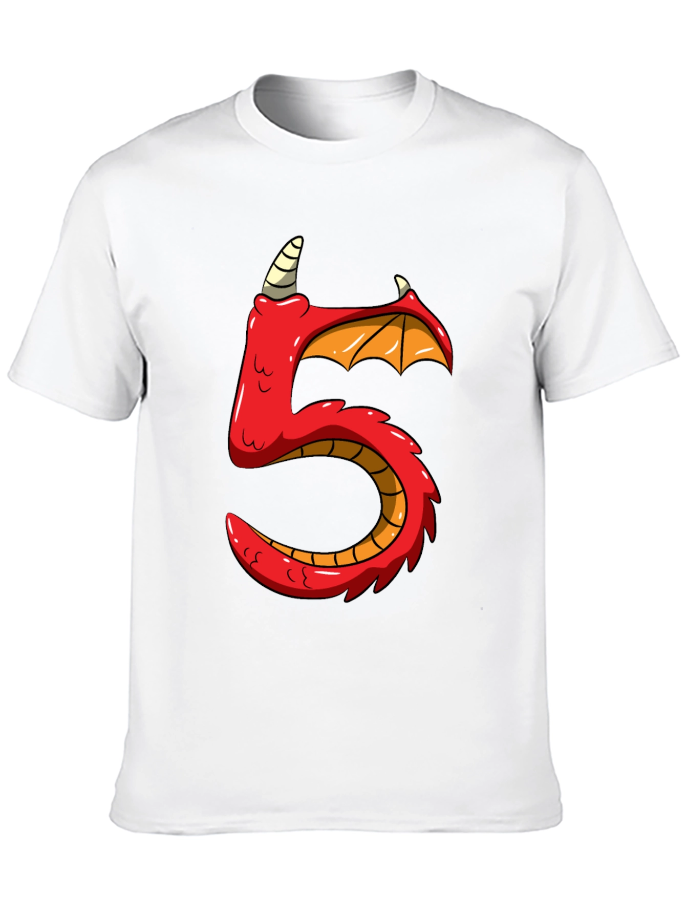 Dragon Number 5 Birthday T-Shirt