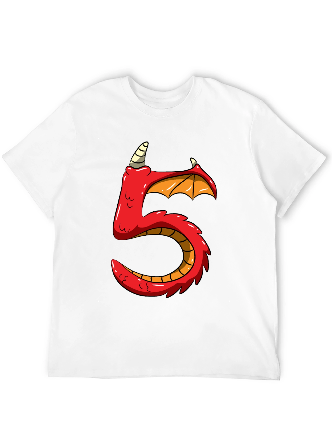 Dragon Number 5 Birthday T-Shirt
