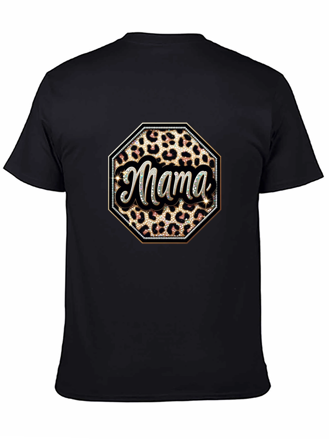 Mama Leopard Print Graphic Tee