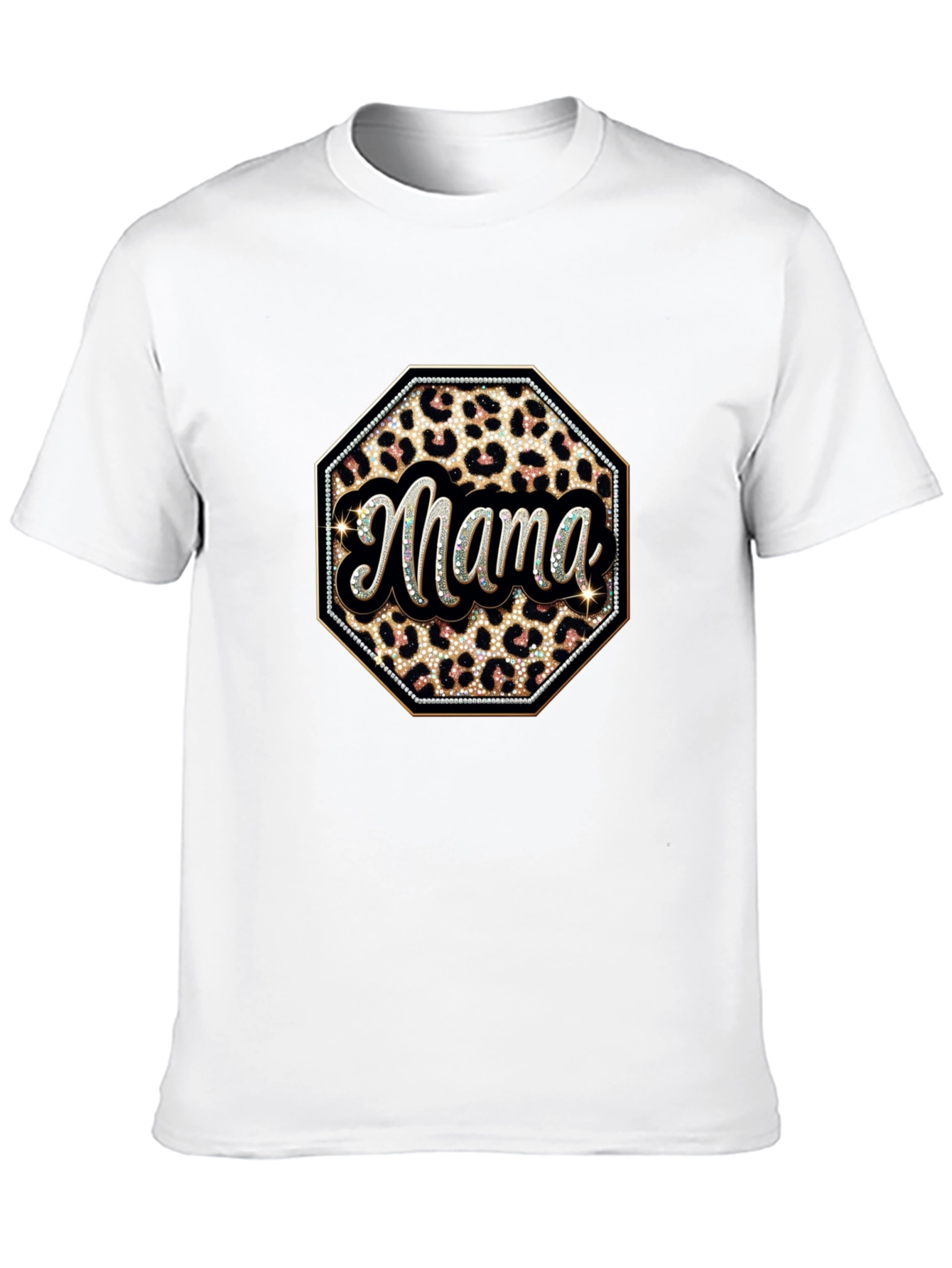 Mama Leopard Print Graphic Tee