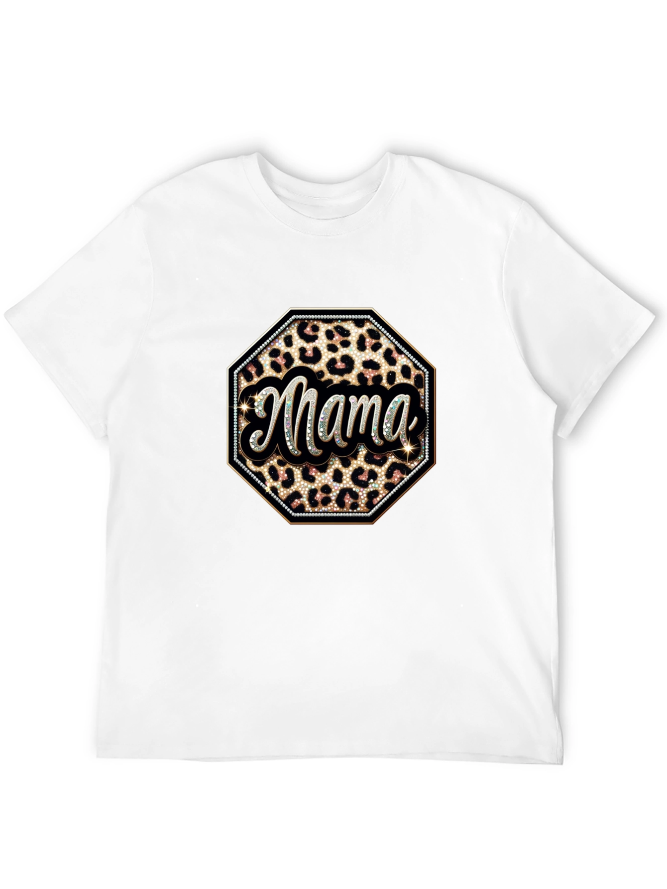 Mama Leopard Print Graphic Tee