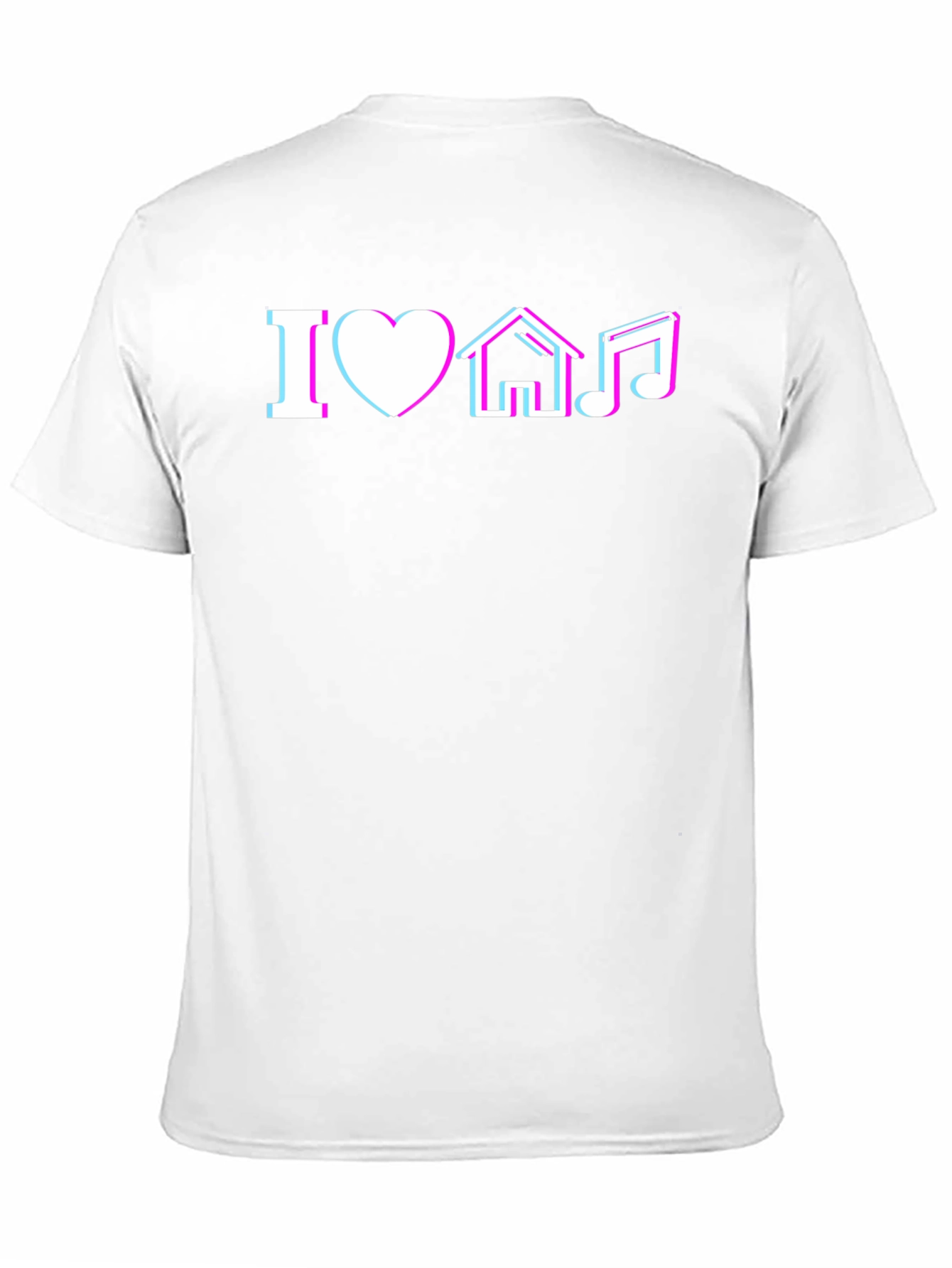 I Love House Music Black T-Shirt