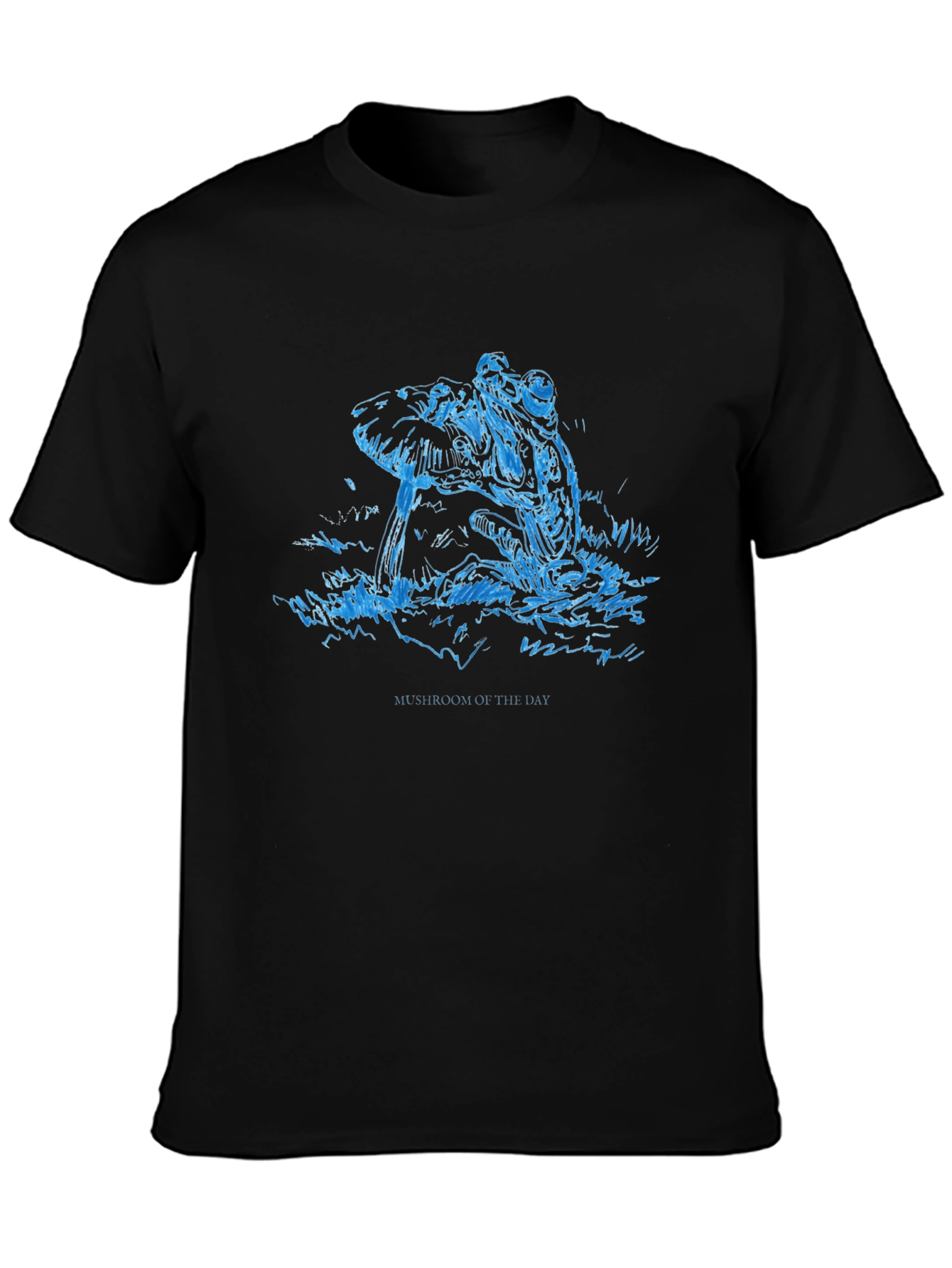 Mushroom of the Day Graphic Tee - Black