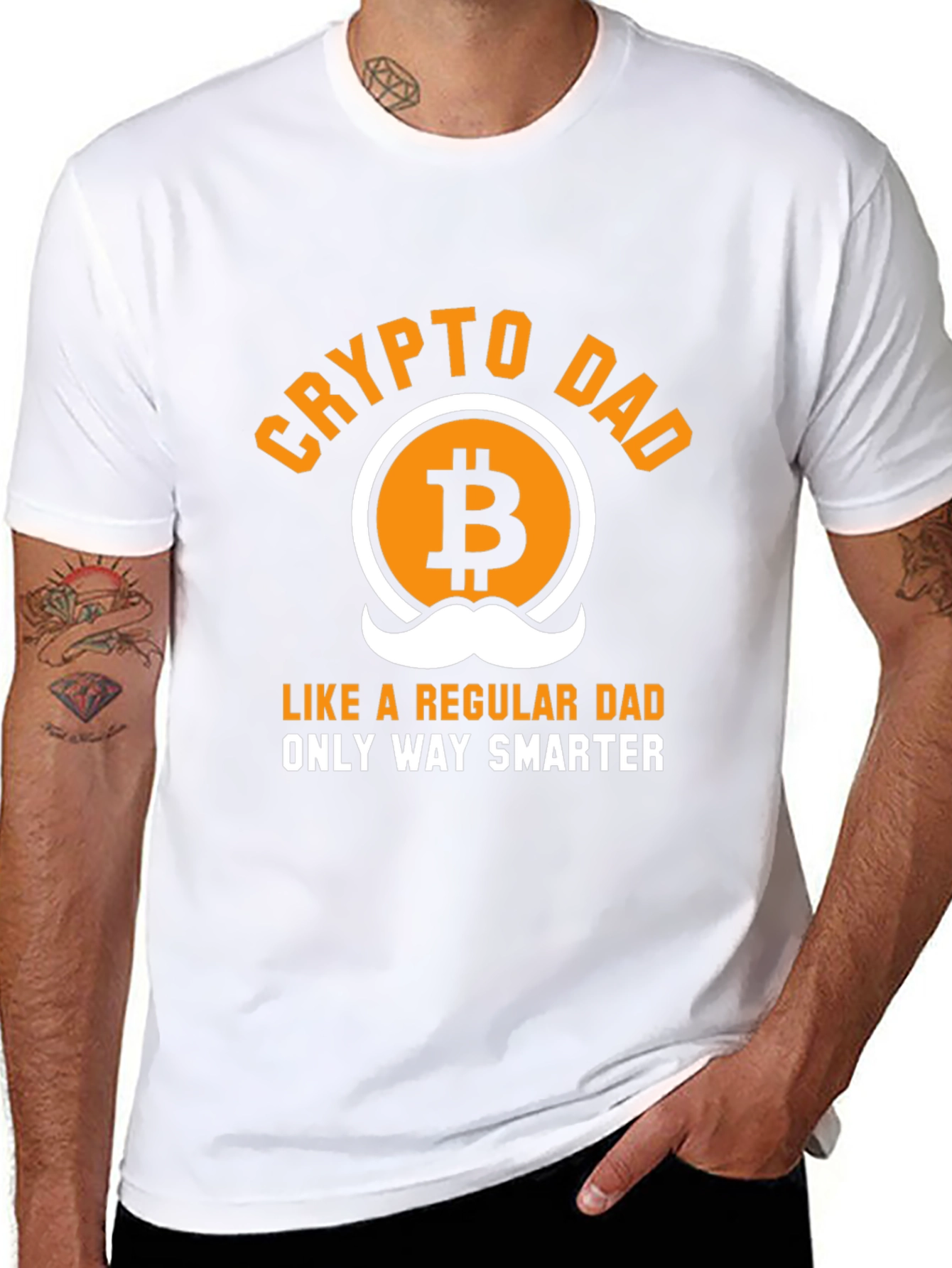 Crypto Dad T-Shirt - Bitcoin Lover Gift