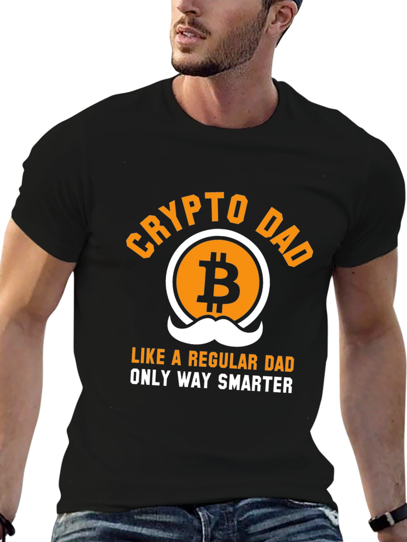 Crypto Dad T-Shirt - Bitcoin Lover Gift