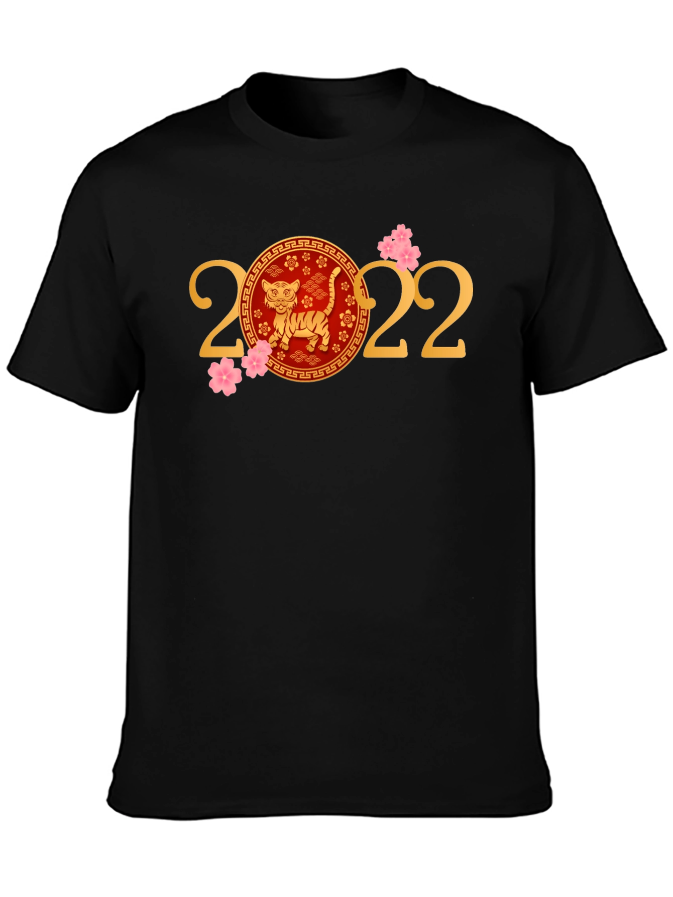 Year of the Tiger 2022 Black T-Shirt