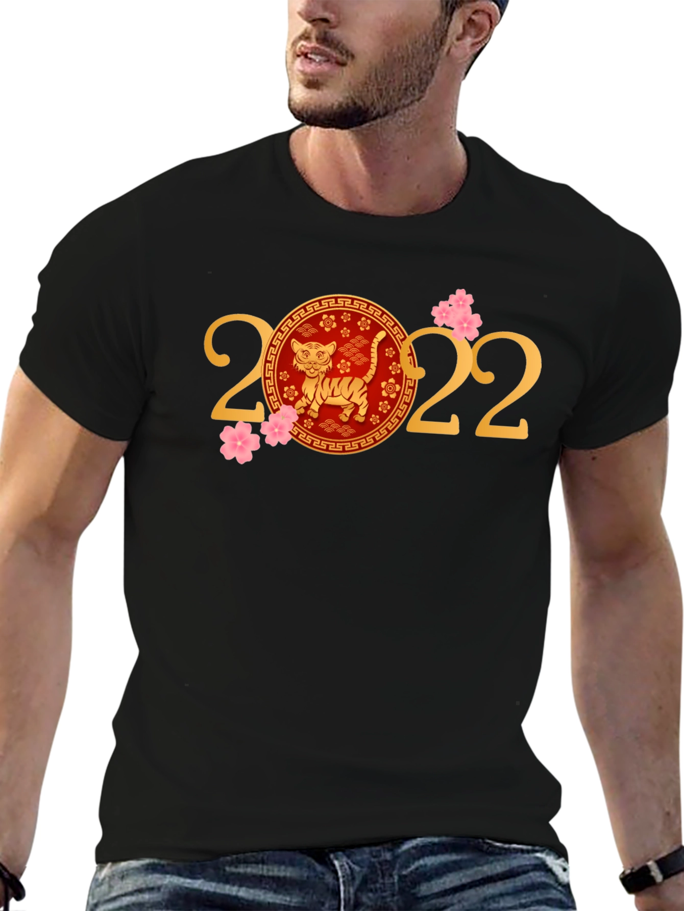 Year of the Tiger 2022 Black T-Shirt
