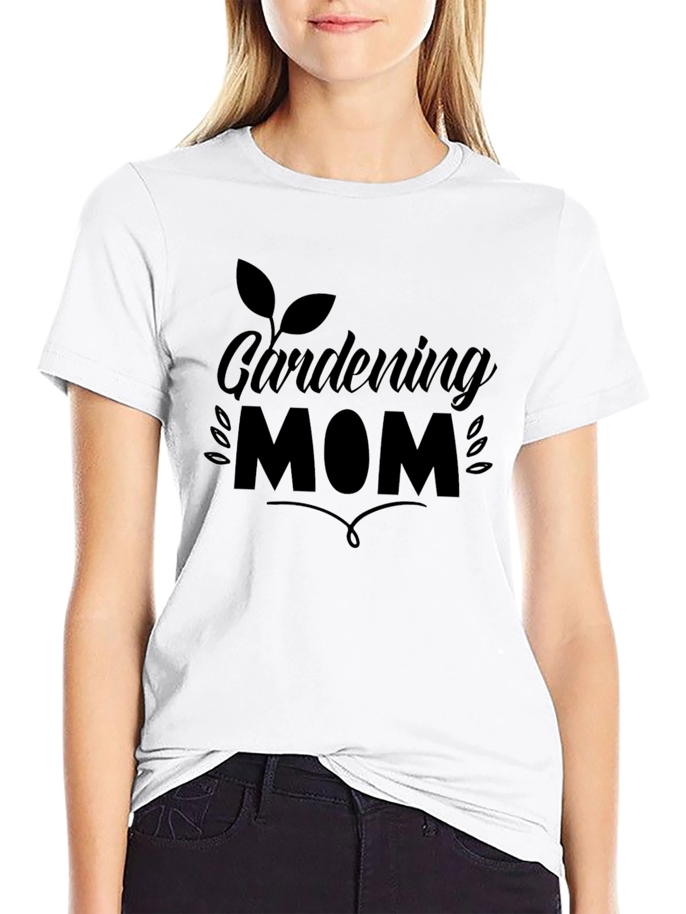 Gardening Mom Black T-Shirt