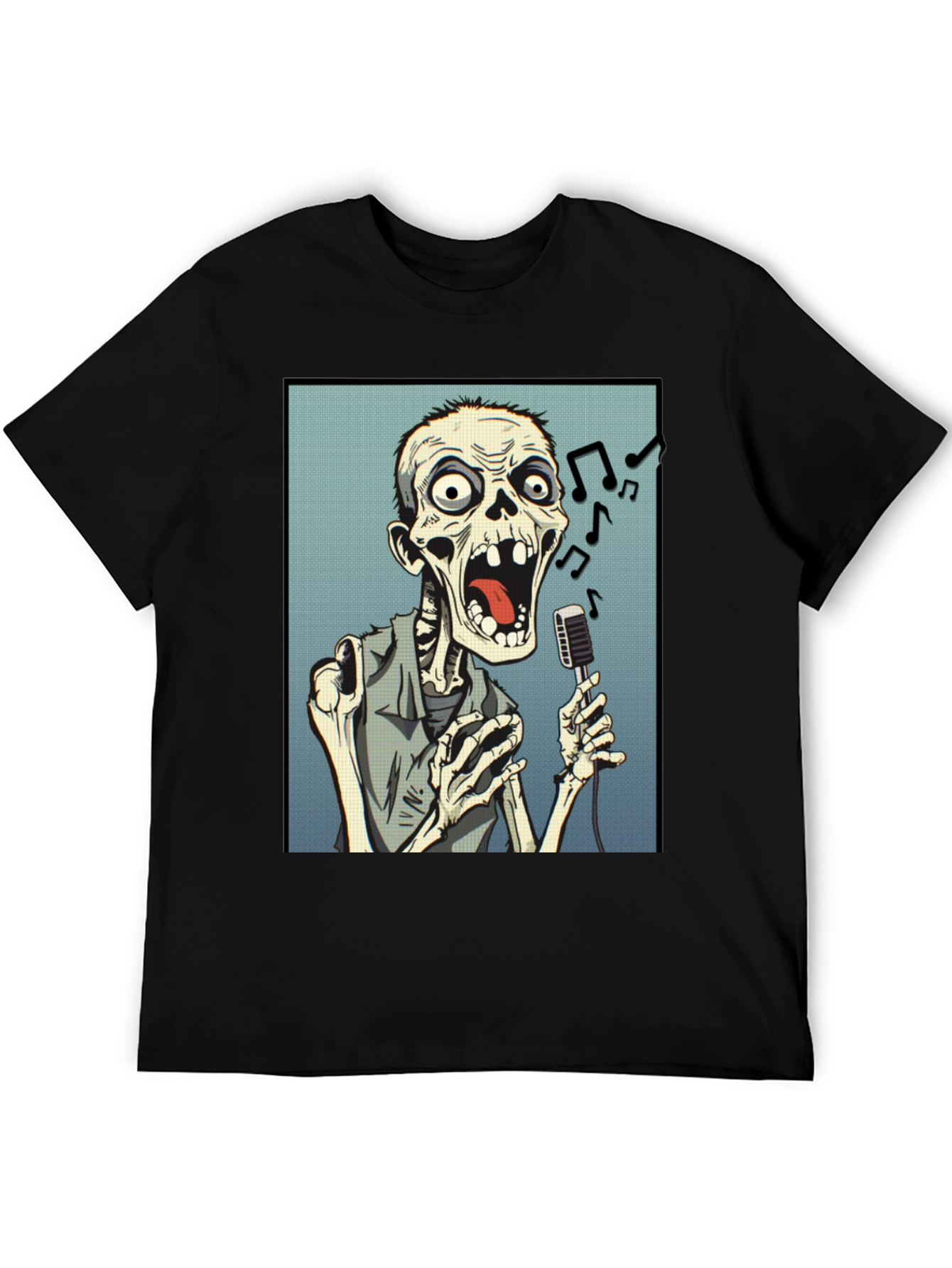 Zombie Singer Black T-Shirt