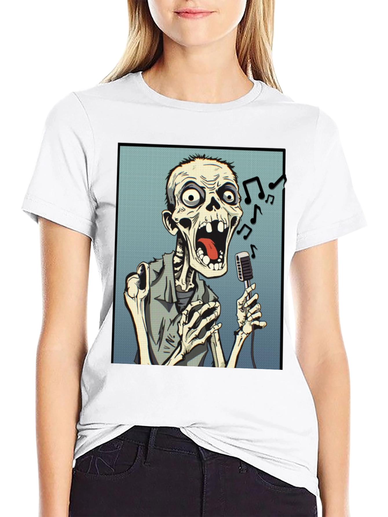 Zombie Singer Black T-Shirt