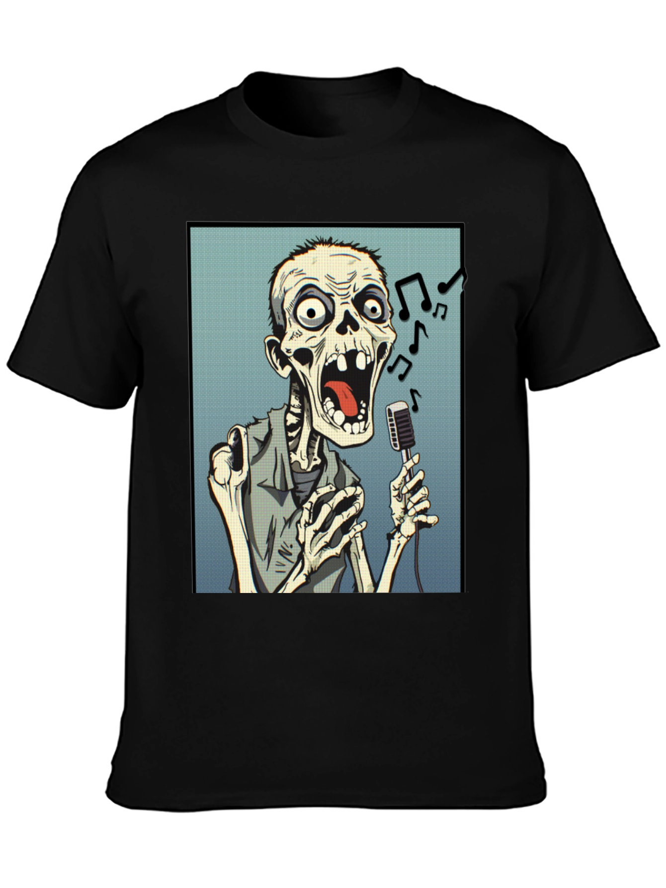 Zombie Singer Black T-Shirt