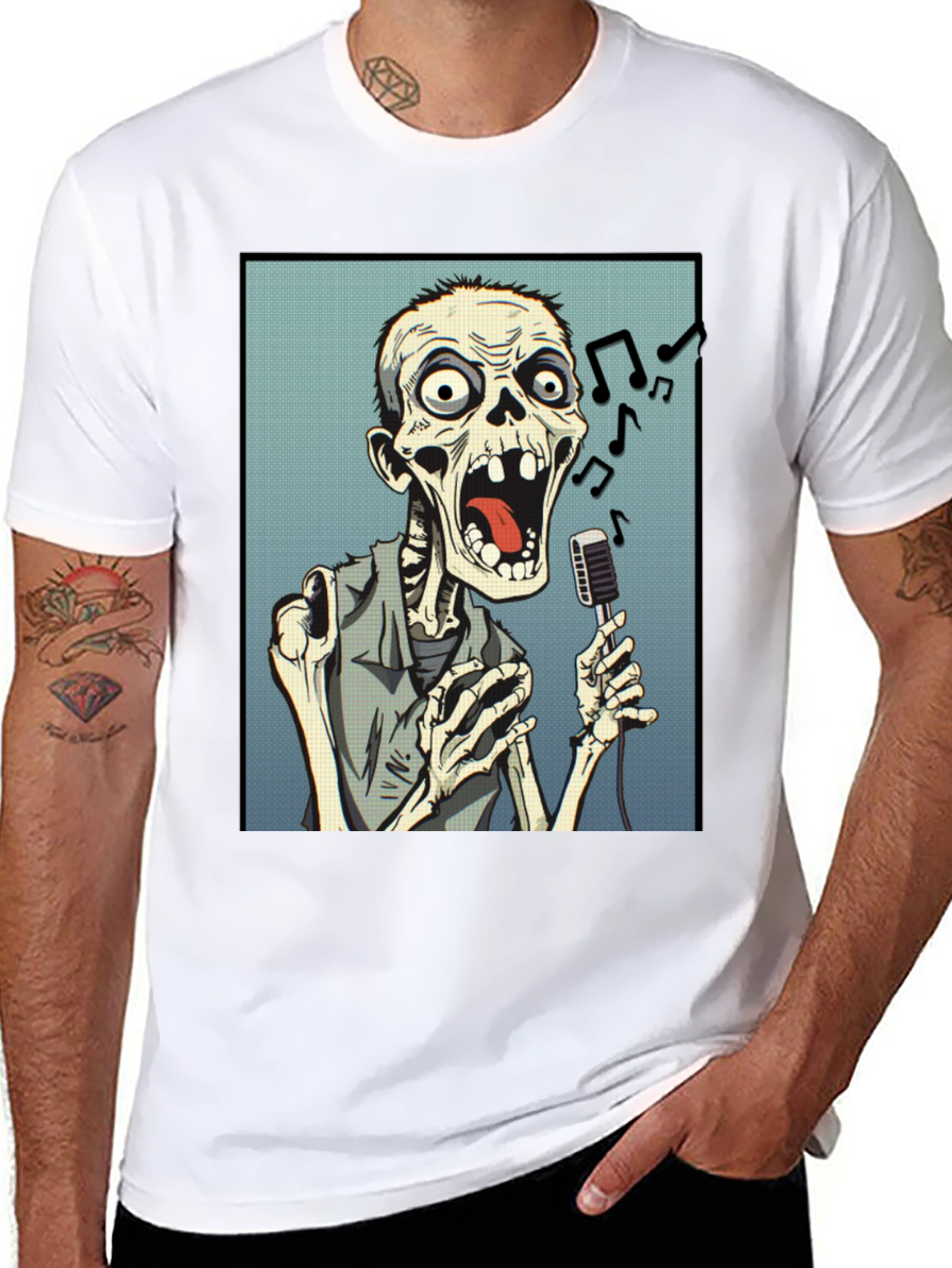 Zombie Singer Black T-Shirt