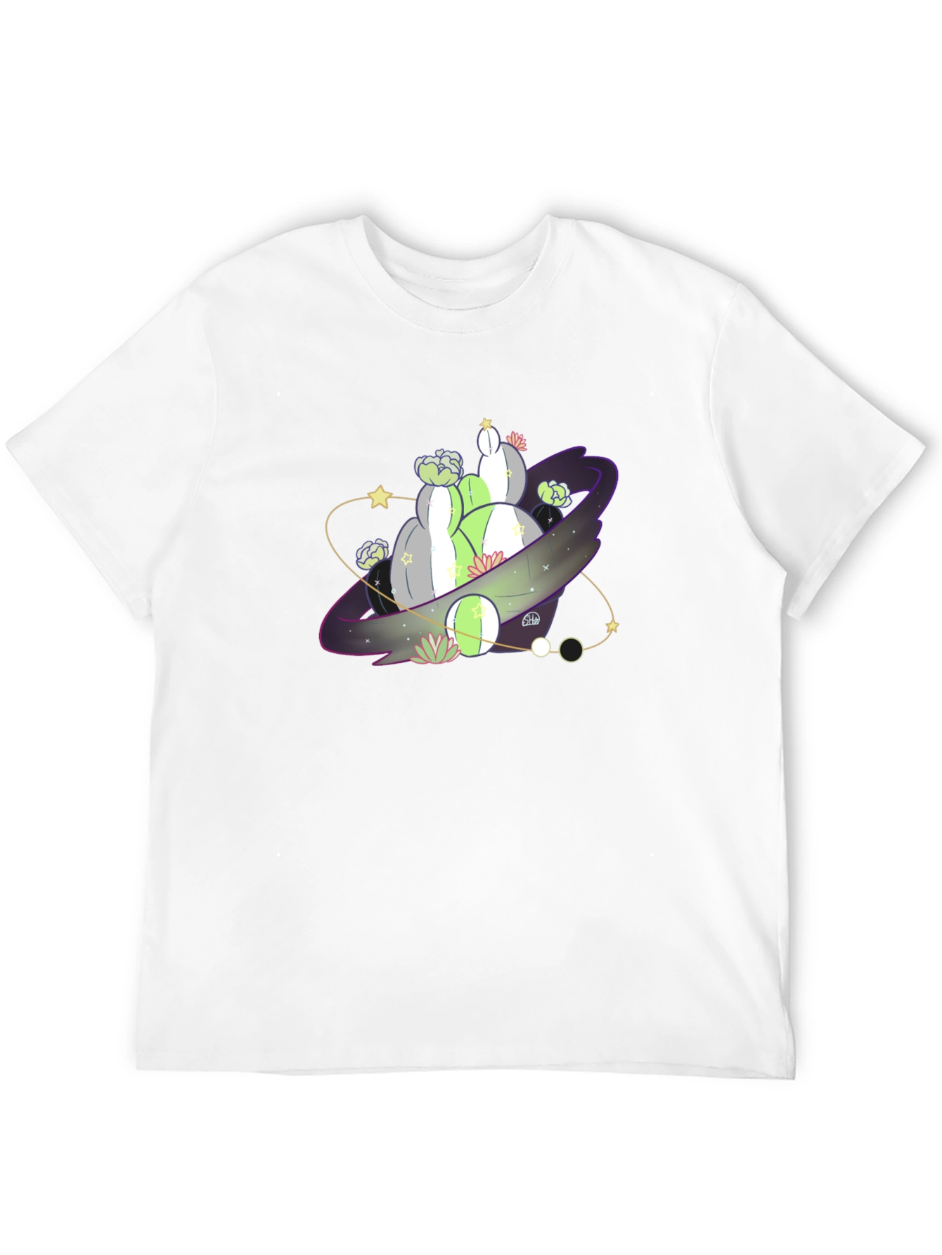Cactus Planet Graphic T-Shirt - Trendy & Unique