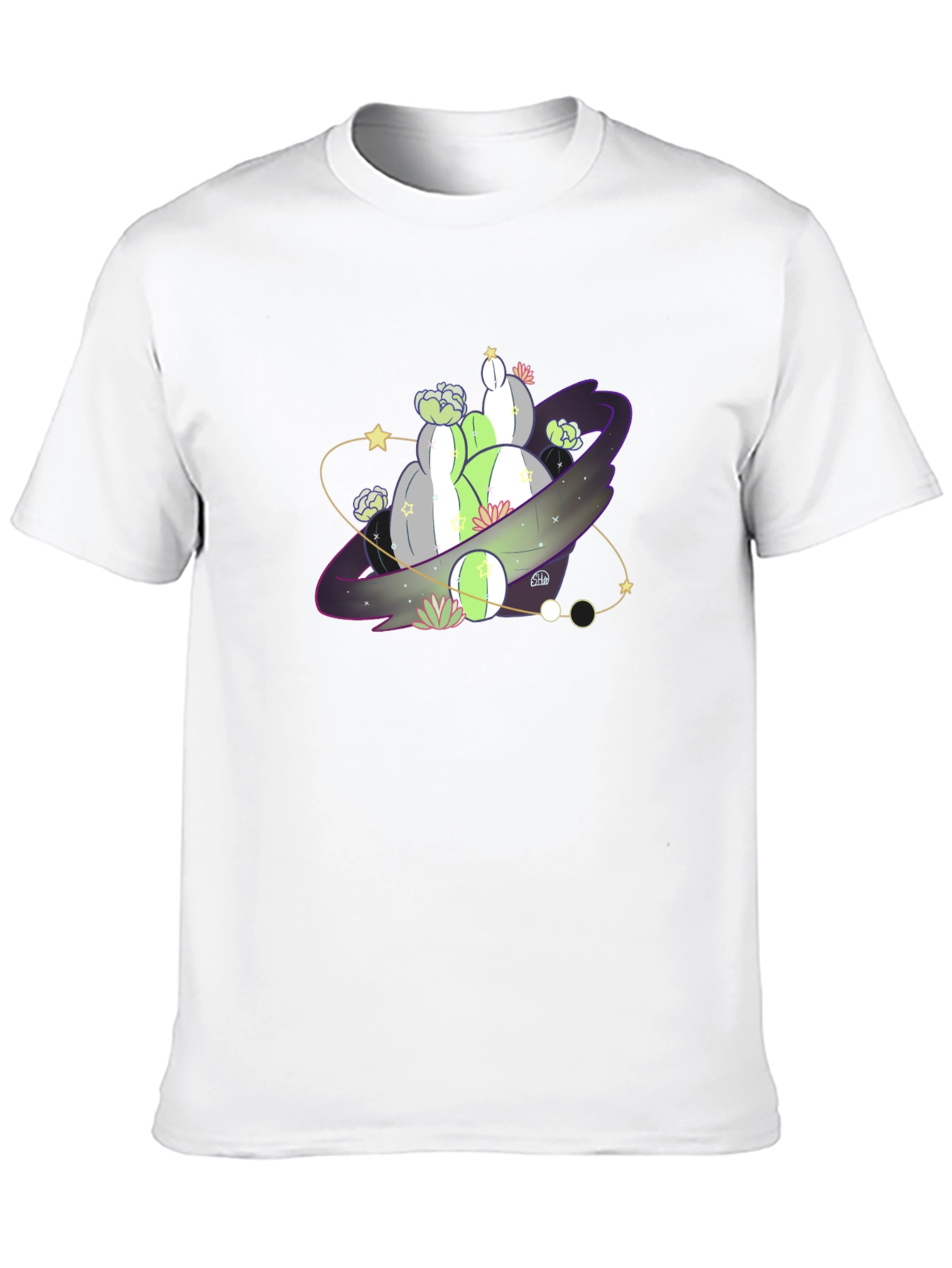 Cactus Planet Graphic T-Shirt - Trendy & Unique