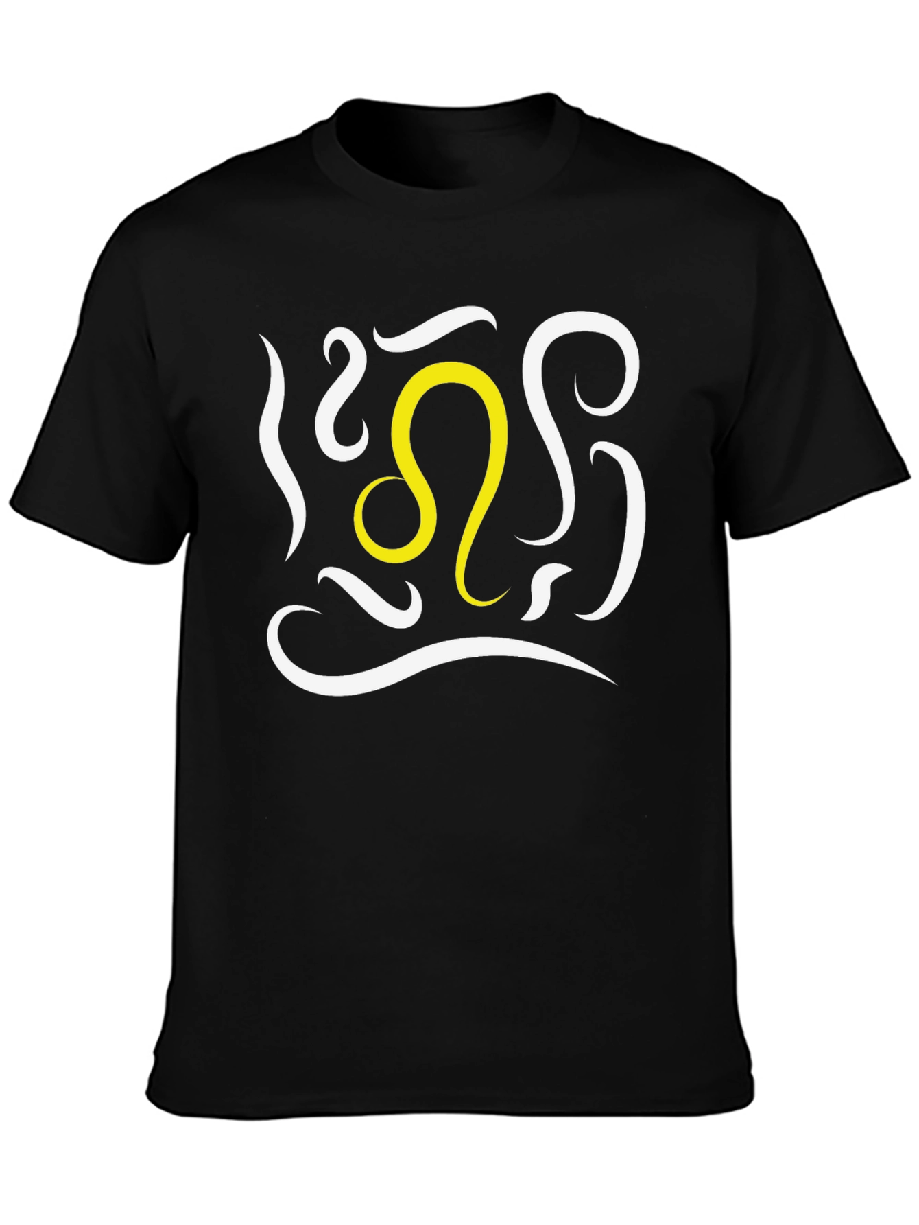 Leo Zodiac T-Shirt - Bold Black Tee