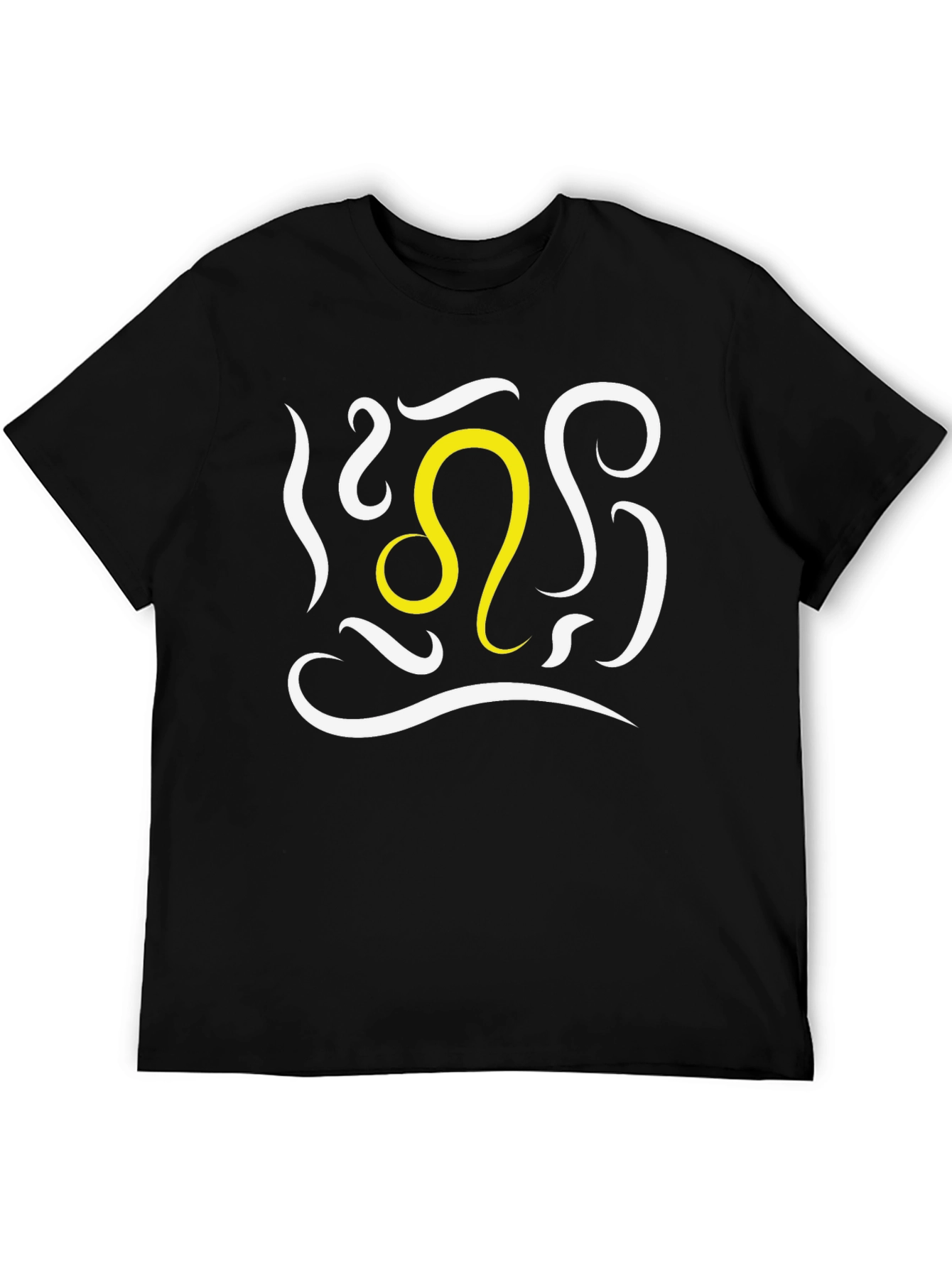 Leo Zodiac T-Shirt - Bold Black Tee