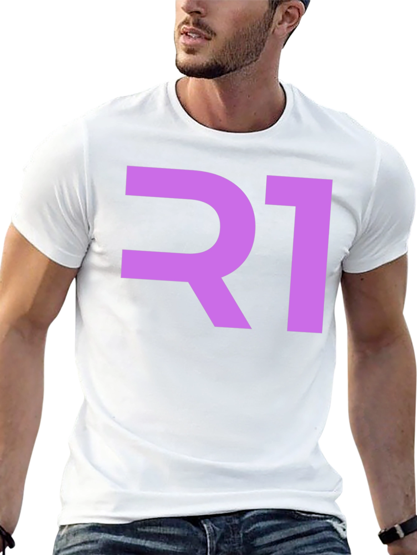 R1 Graphic Tee - Stylish Black Cotton T-Shirt